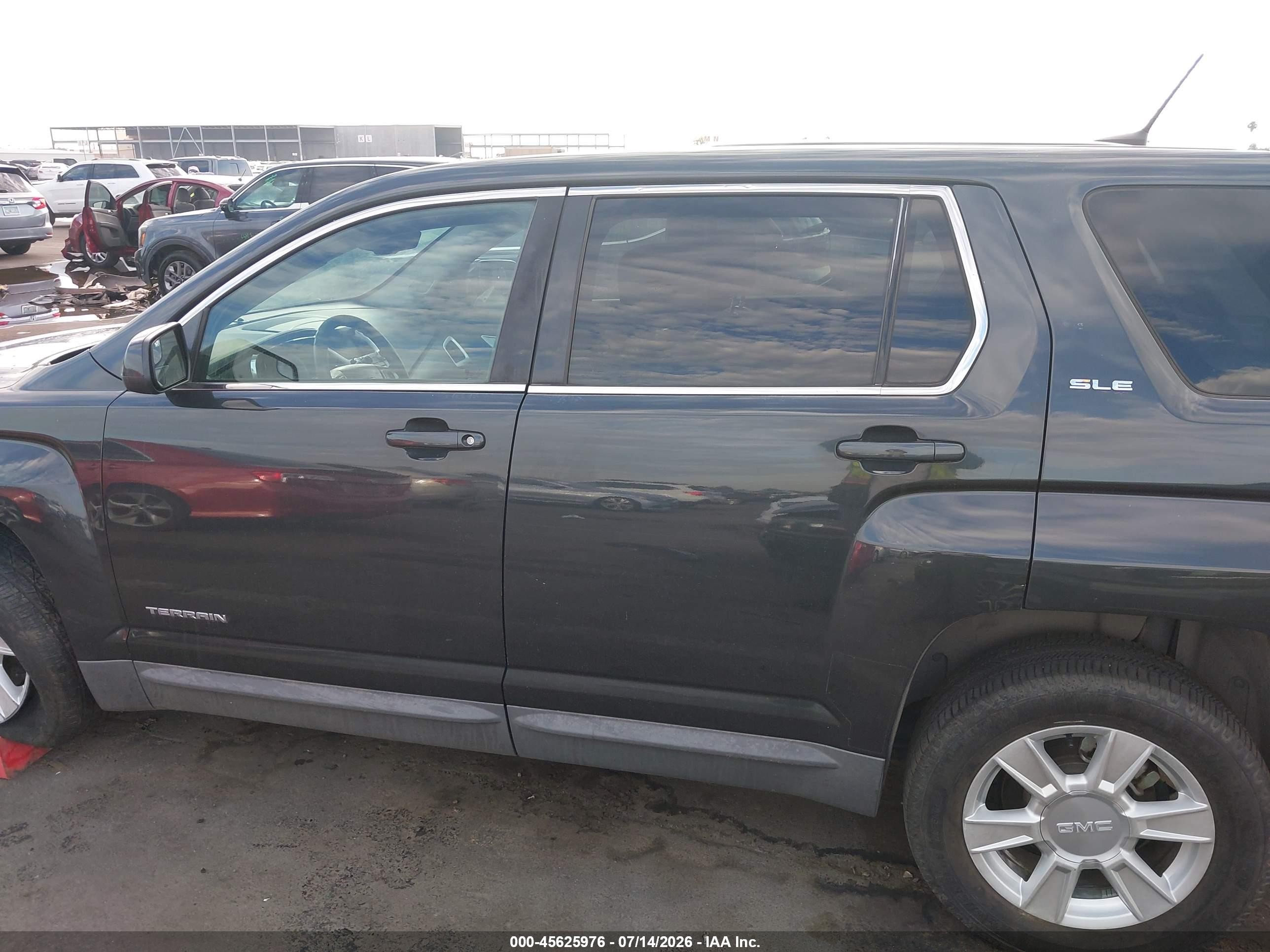 2013 Gmc Terrain Sle-1 Black vin: 2GKALMEK4D6178041