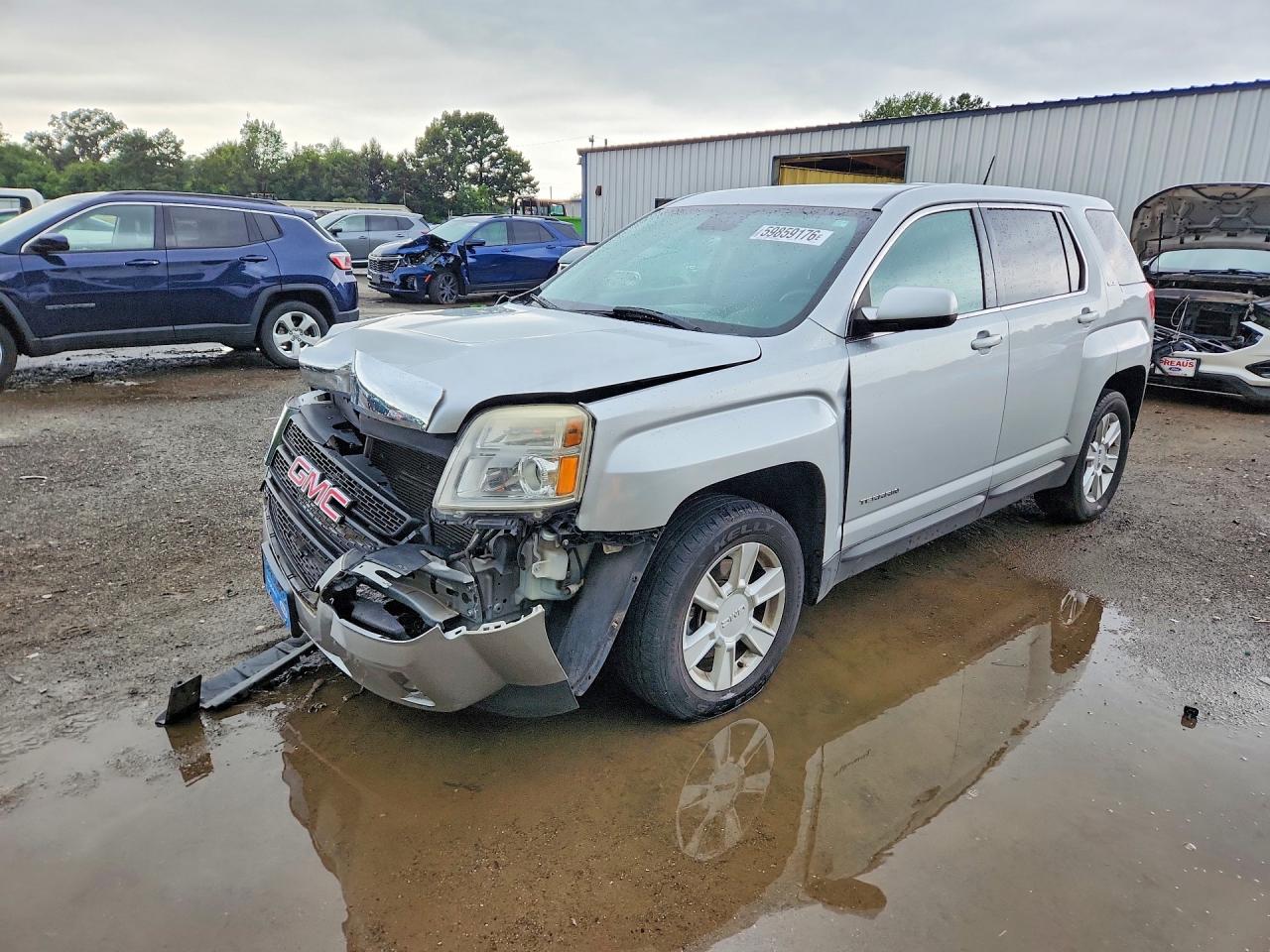 2013 Gmc Terrain Sle Silver vin: 2GKALMEK4D6375579