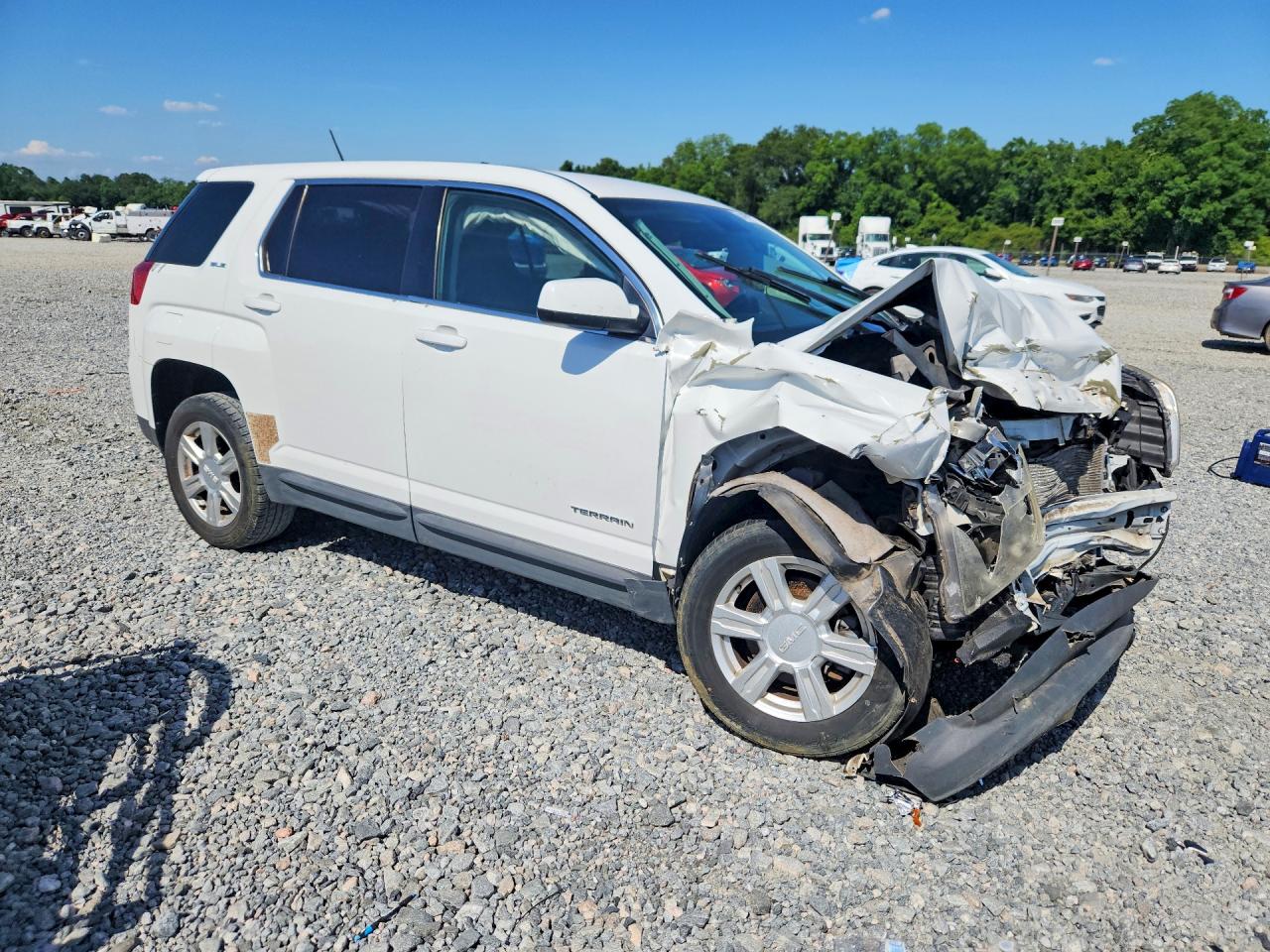 2014 Gmc Terrain Sle White vin: 2GKALMEK4E6236747