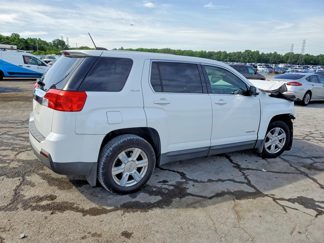2015 Gmc Terrain White vin: 2GKALMEK4F6134527