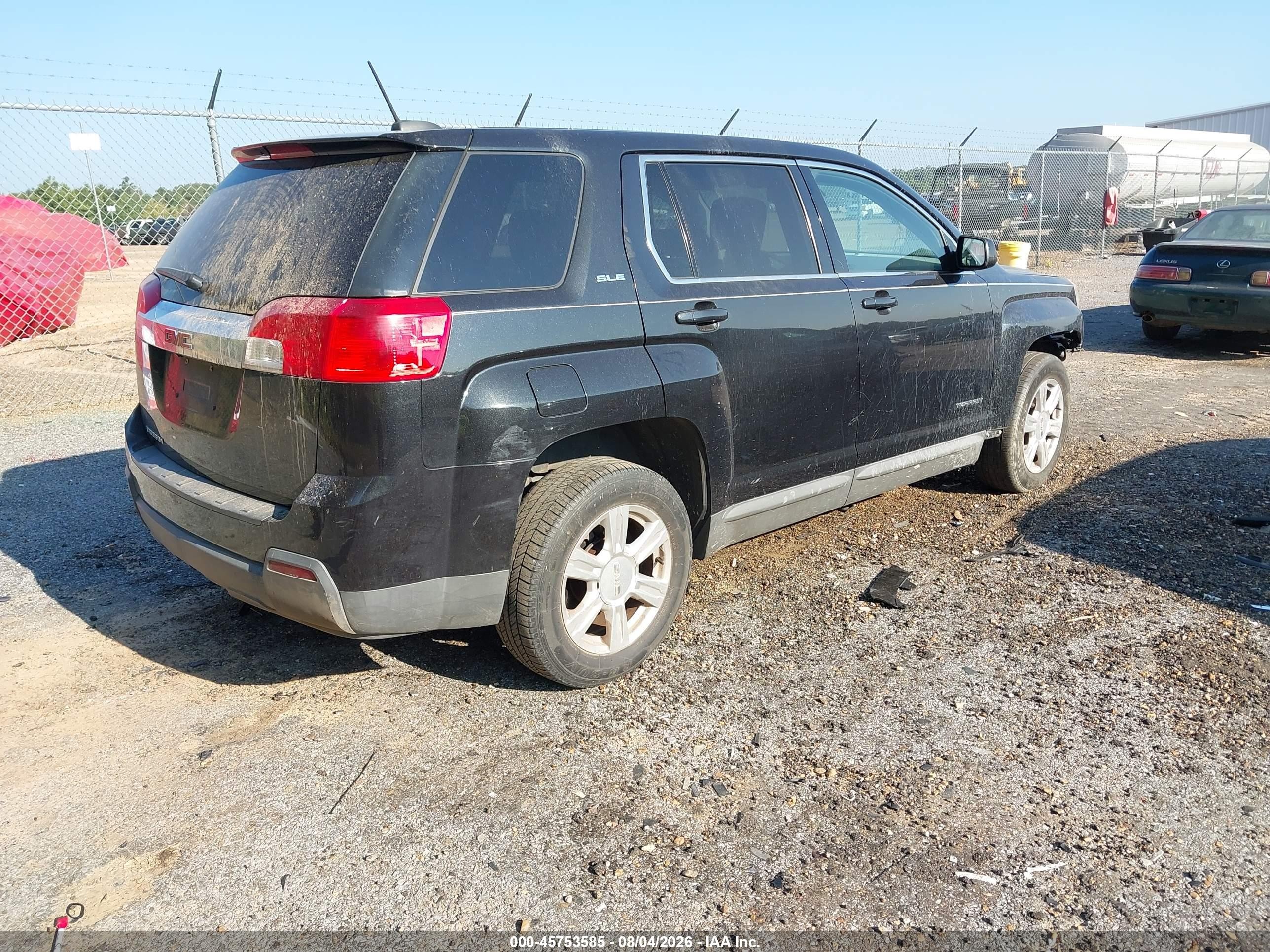 2015 Gmc Terrain Sle-1 Black vin: 2GKALMEK4F6168595