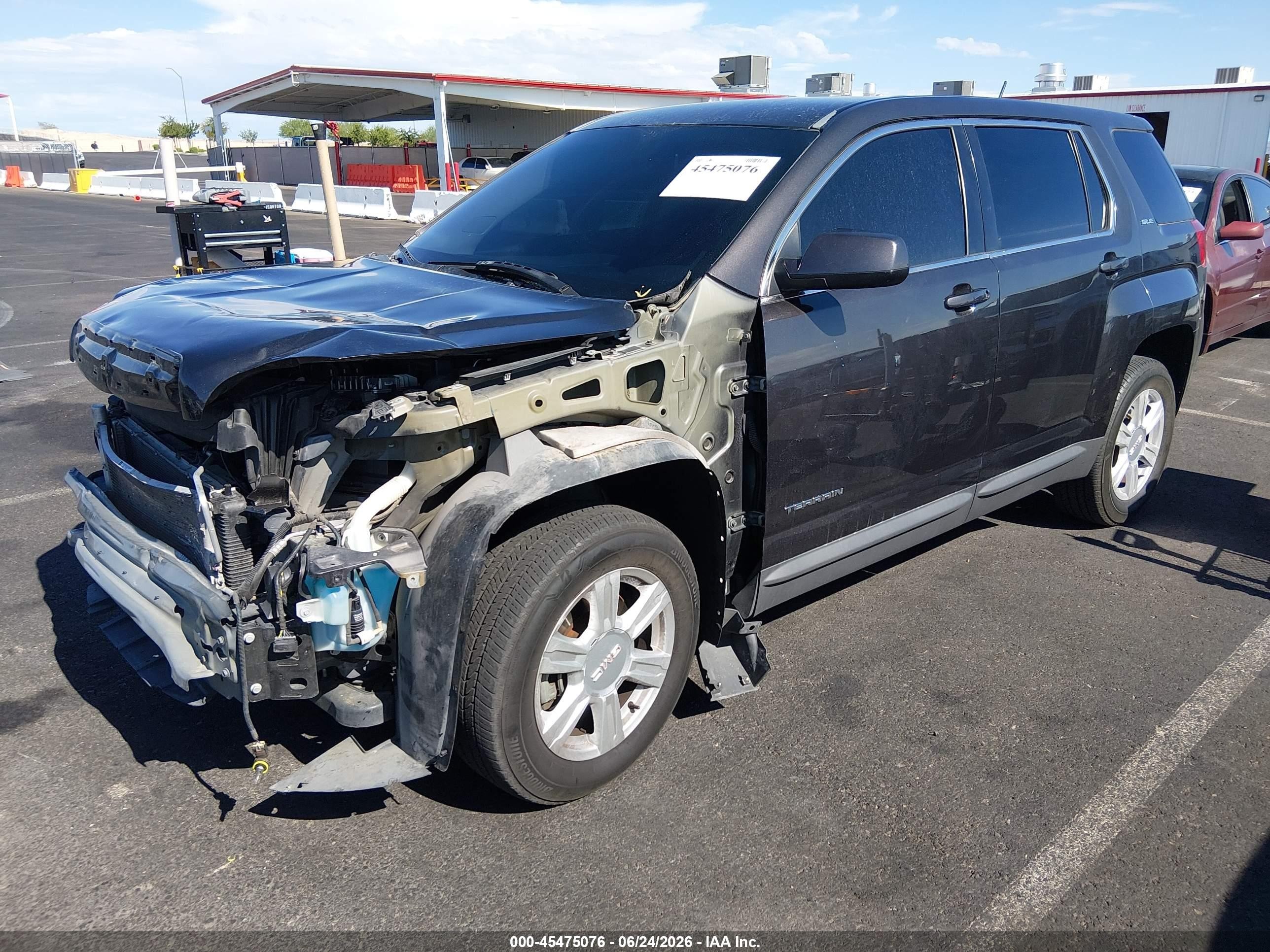2015 Gmc Terrain Sle-1 Gray vin: 2GKALMEK4F6432026