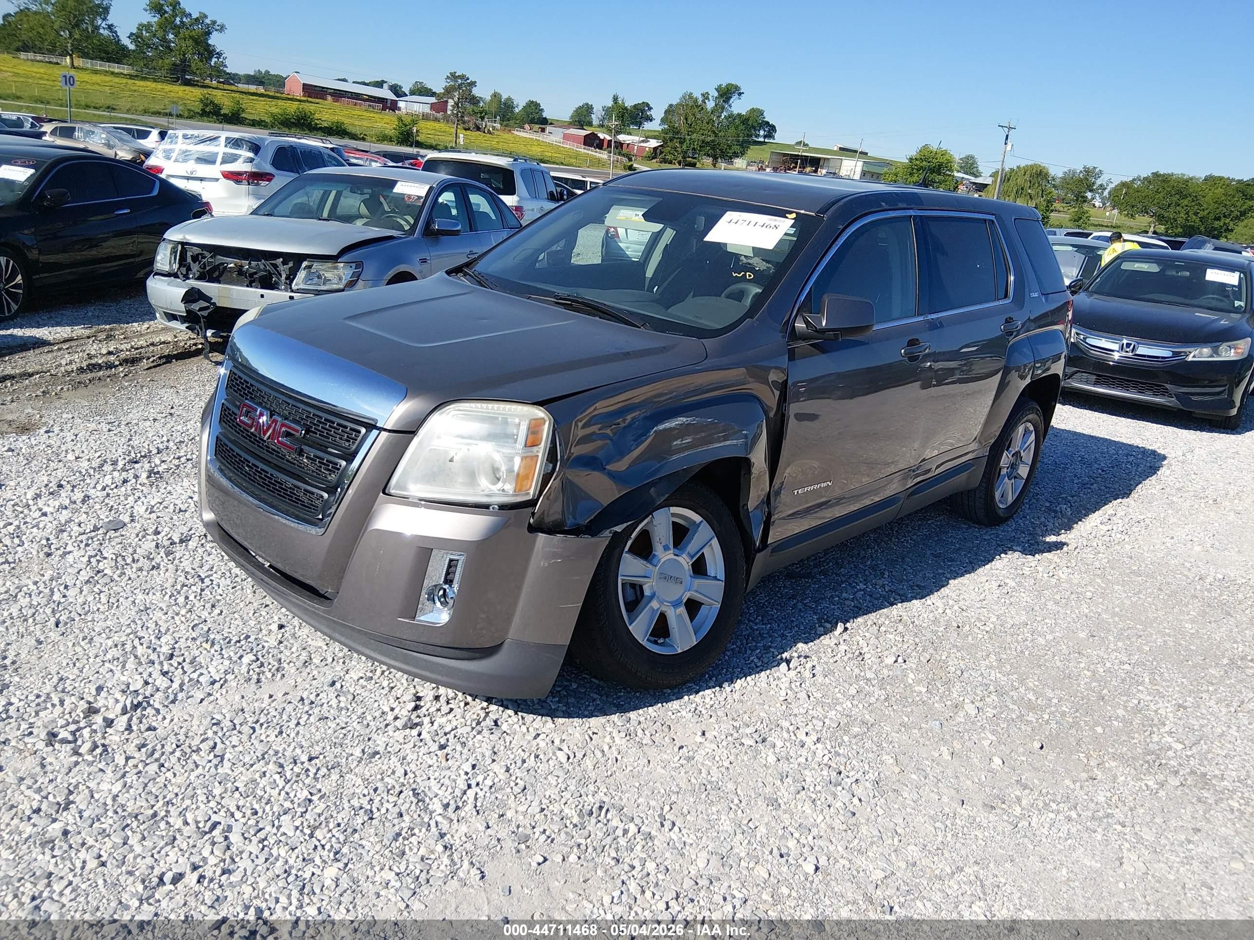 2012 Gmc Terrain Sle-1 Gray vin: 2GKALMEK5C6120955