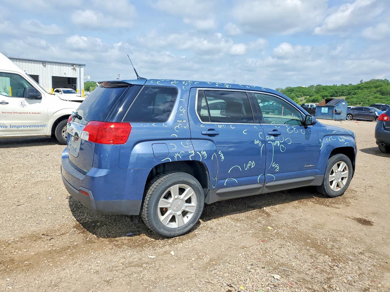 2012 Gmc Terrain Sle Blue vin: 2GKALMEK5C6154054