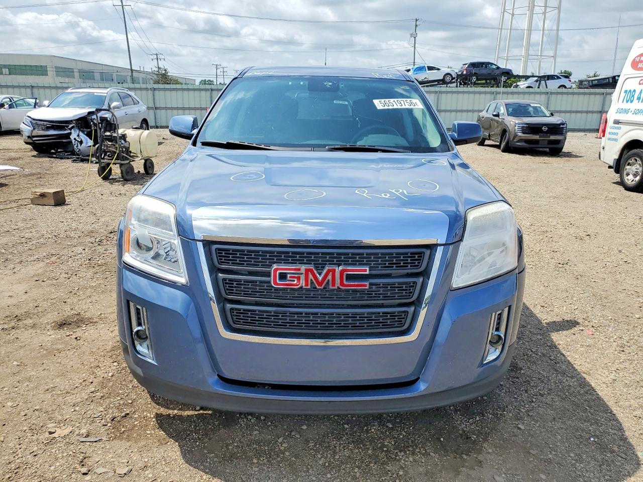 2012 Gmc Terrain Sle Blue vin: 2GKALMEK5C6154054
