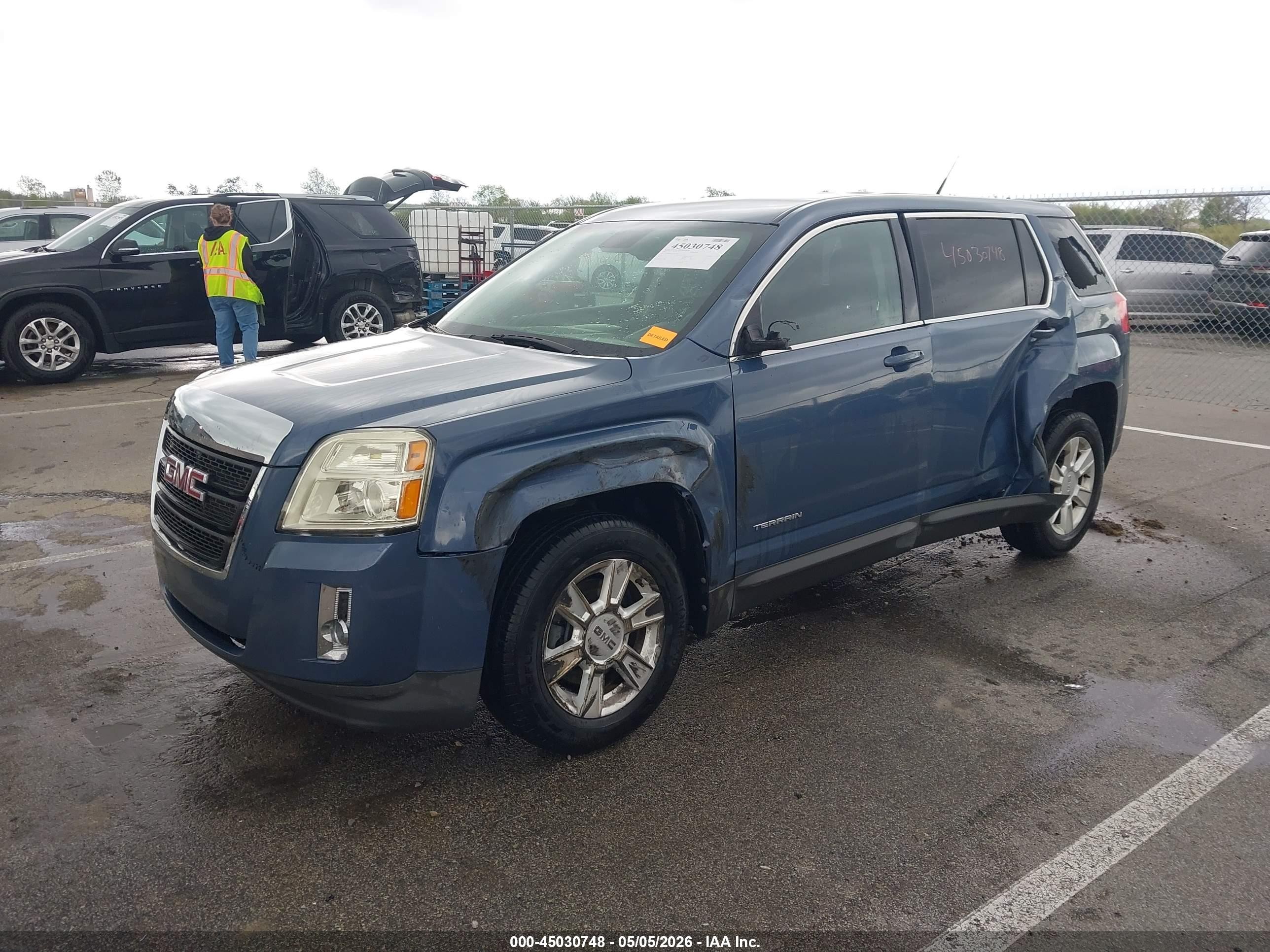 2012 Gmc Terrain Sle-1 Синий vin: 2GKALMEK5C6157262
