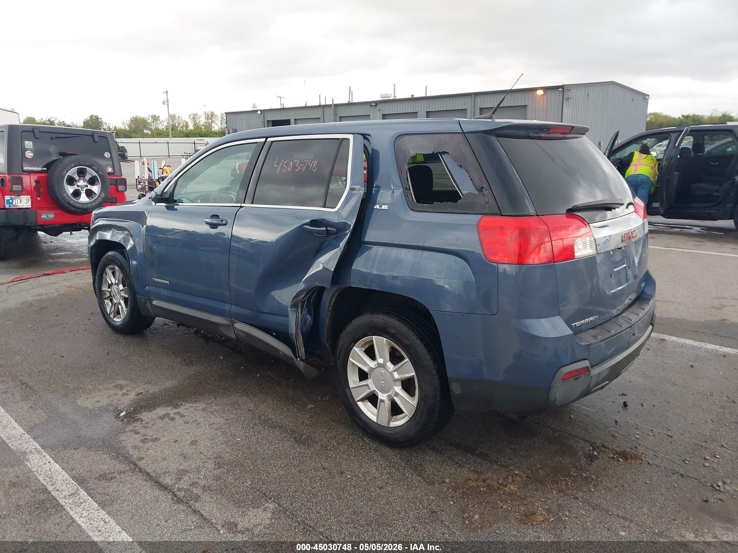 2012 Gmc Terrain Sle-1 Синий vin: 2GKALMEK5C6157262
