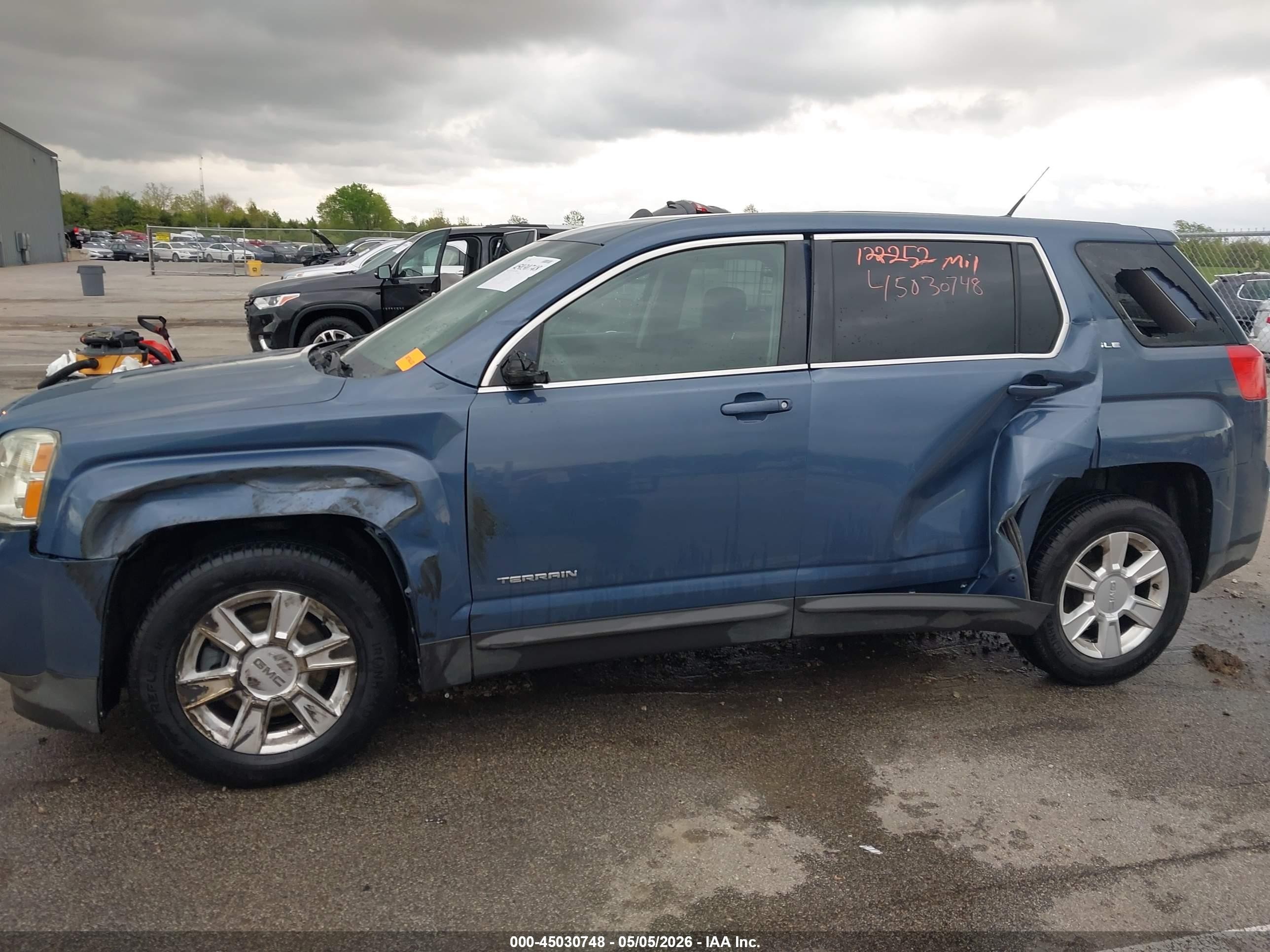 2012 Gmc Terrain Sle-1 Синий vin: 2GKALMEK5C6157262