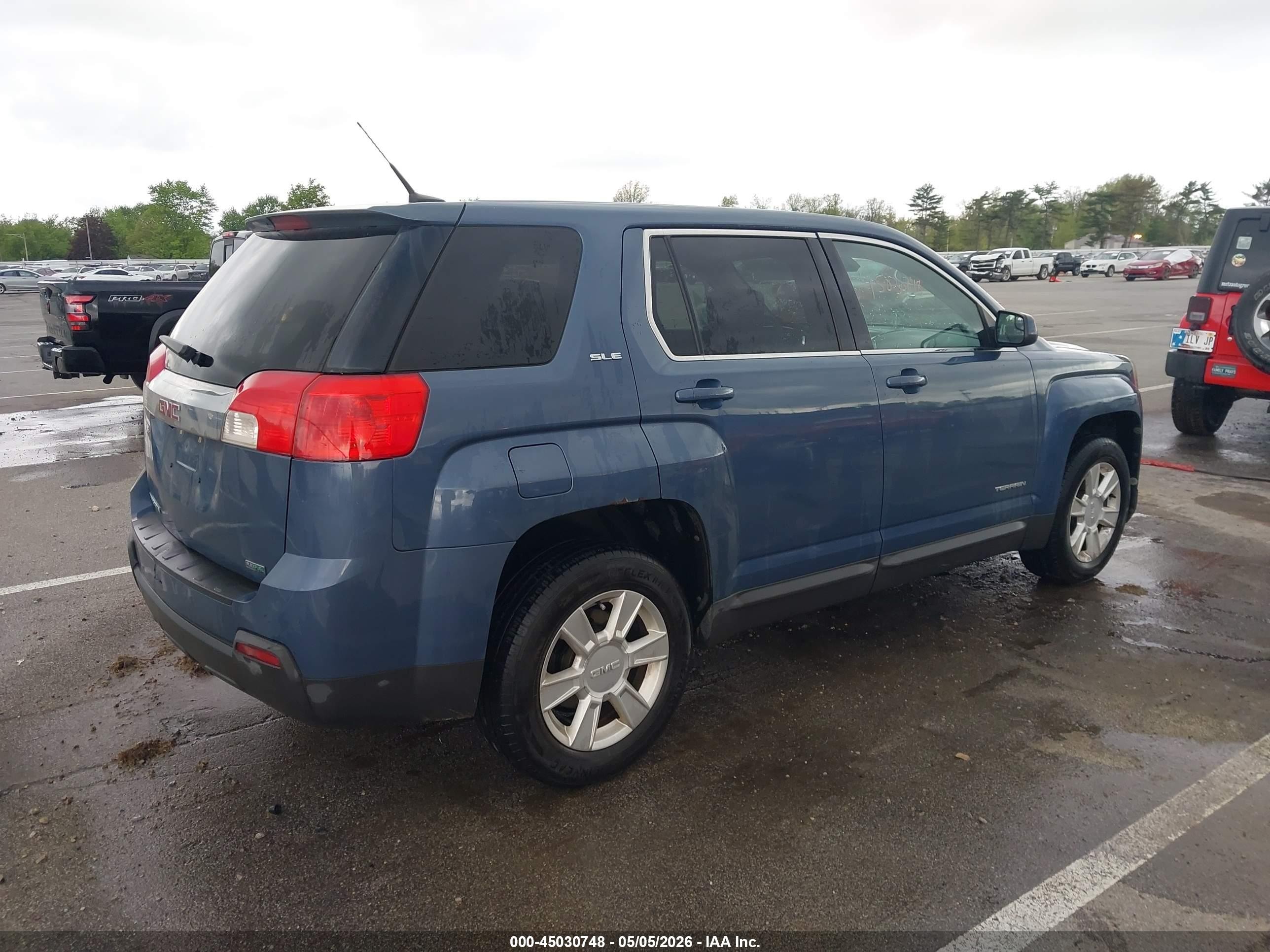 2012 Gmc Terrain Sle-1 Синий vin: 2GKALMEK5C6157262