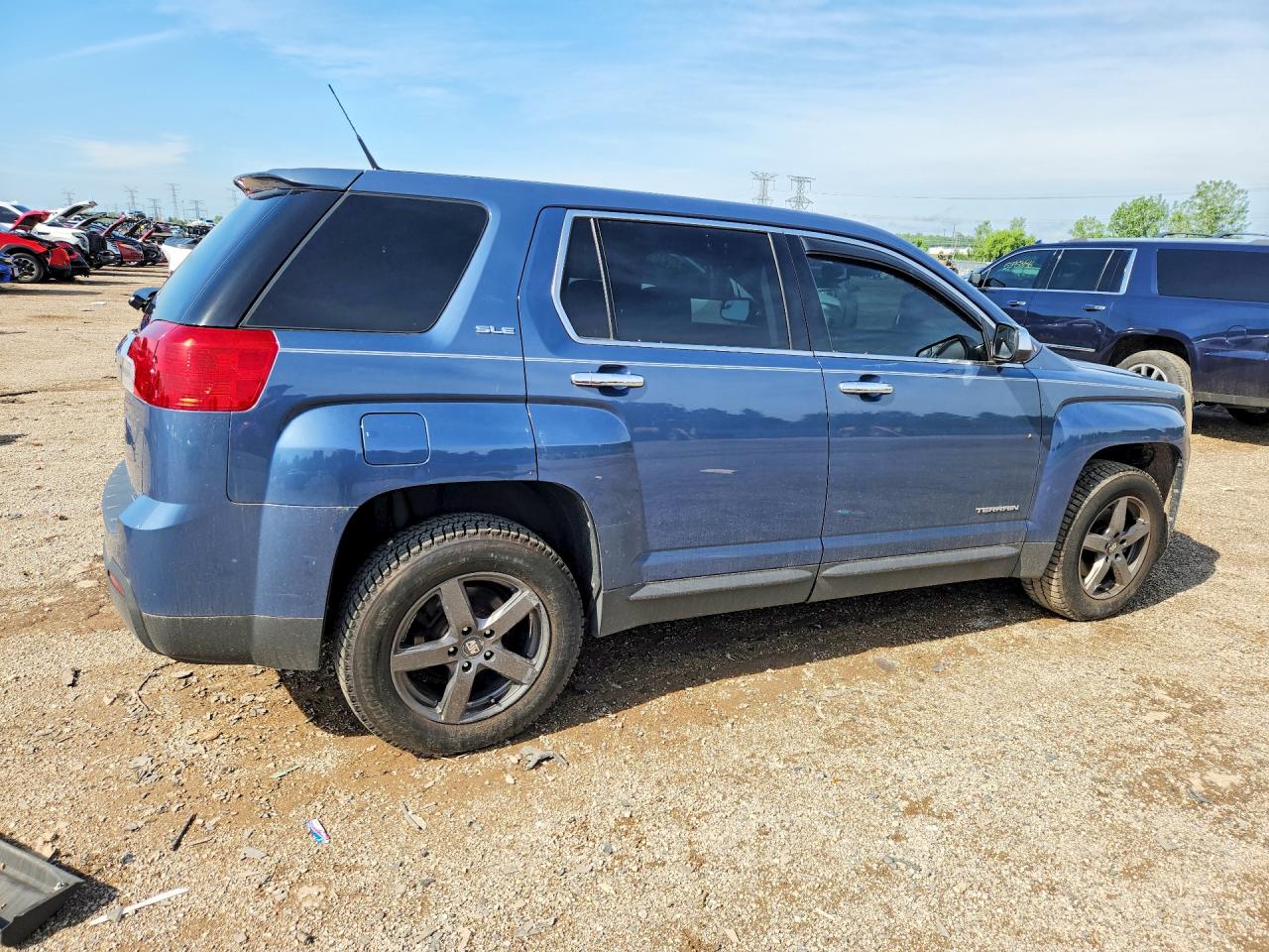 2012 Gmc Terrain Sle Blue vin: 2GKALMEK5C6196840