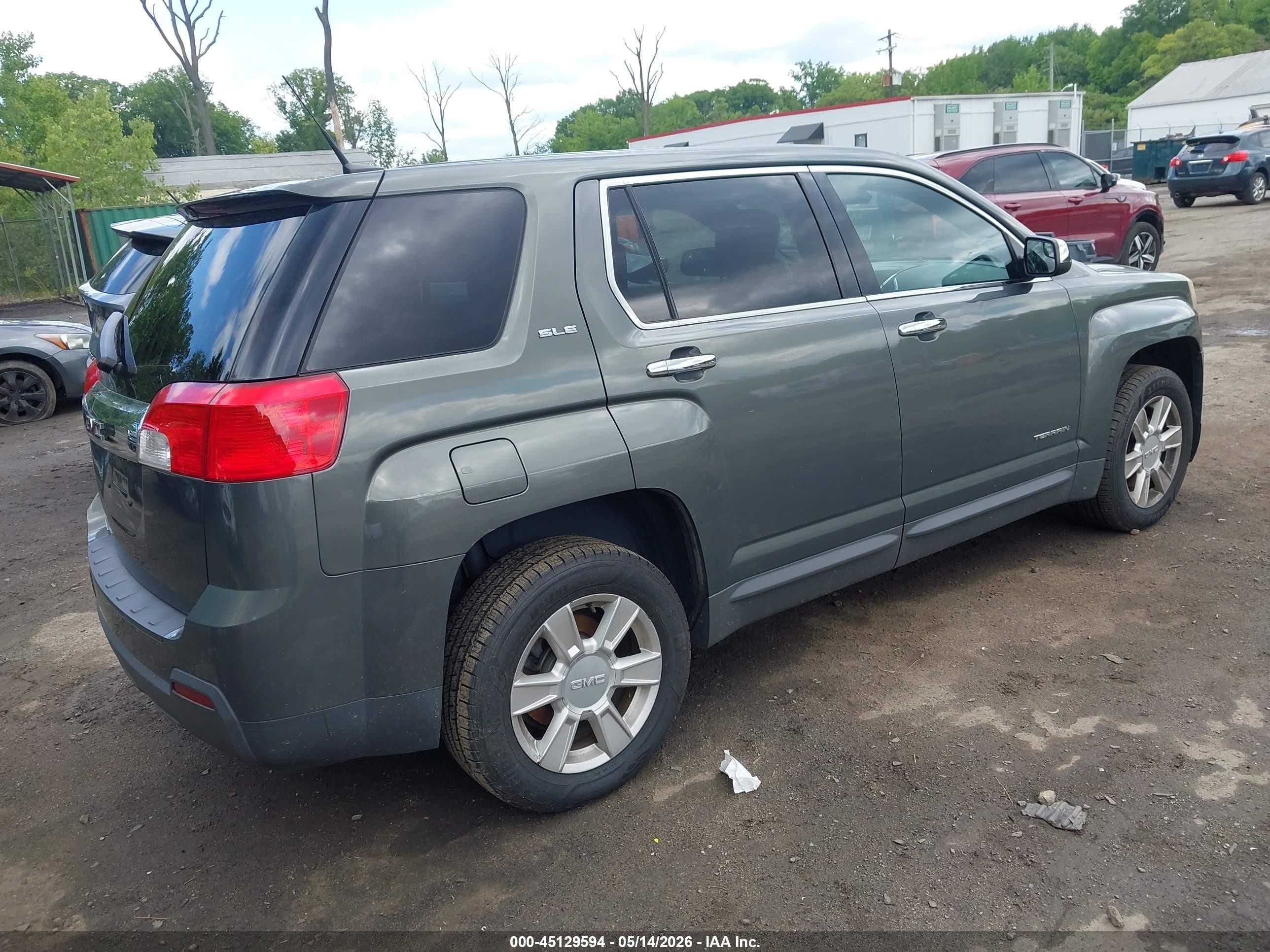 2012 Gmc Terrain Sle-1 Gray vin: 2GKALMEK5C6342797