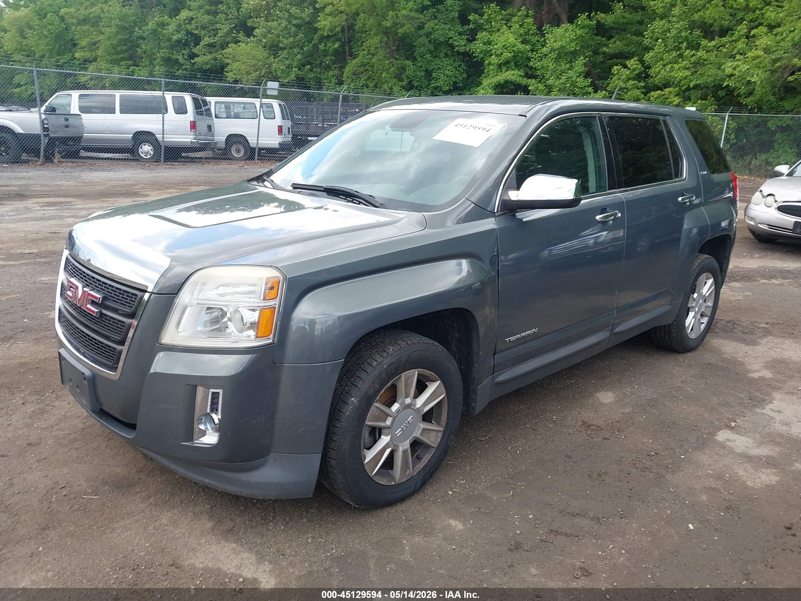 2012 Gmc Terrain Sle-1 Gray vin: 2GKALMEK5C6342797