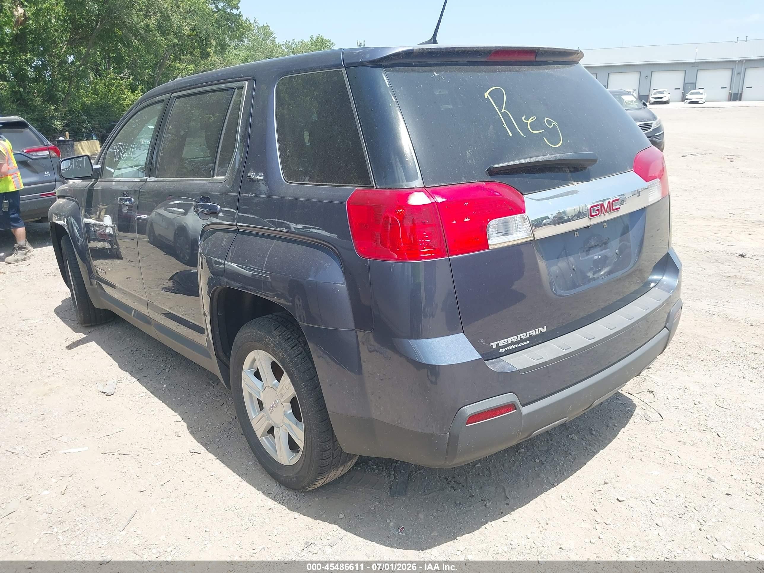 2014 Gmc Terrain Sle-1 Light Blue vin: 2GKALMEK5E6110803