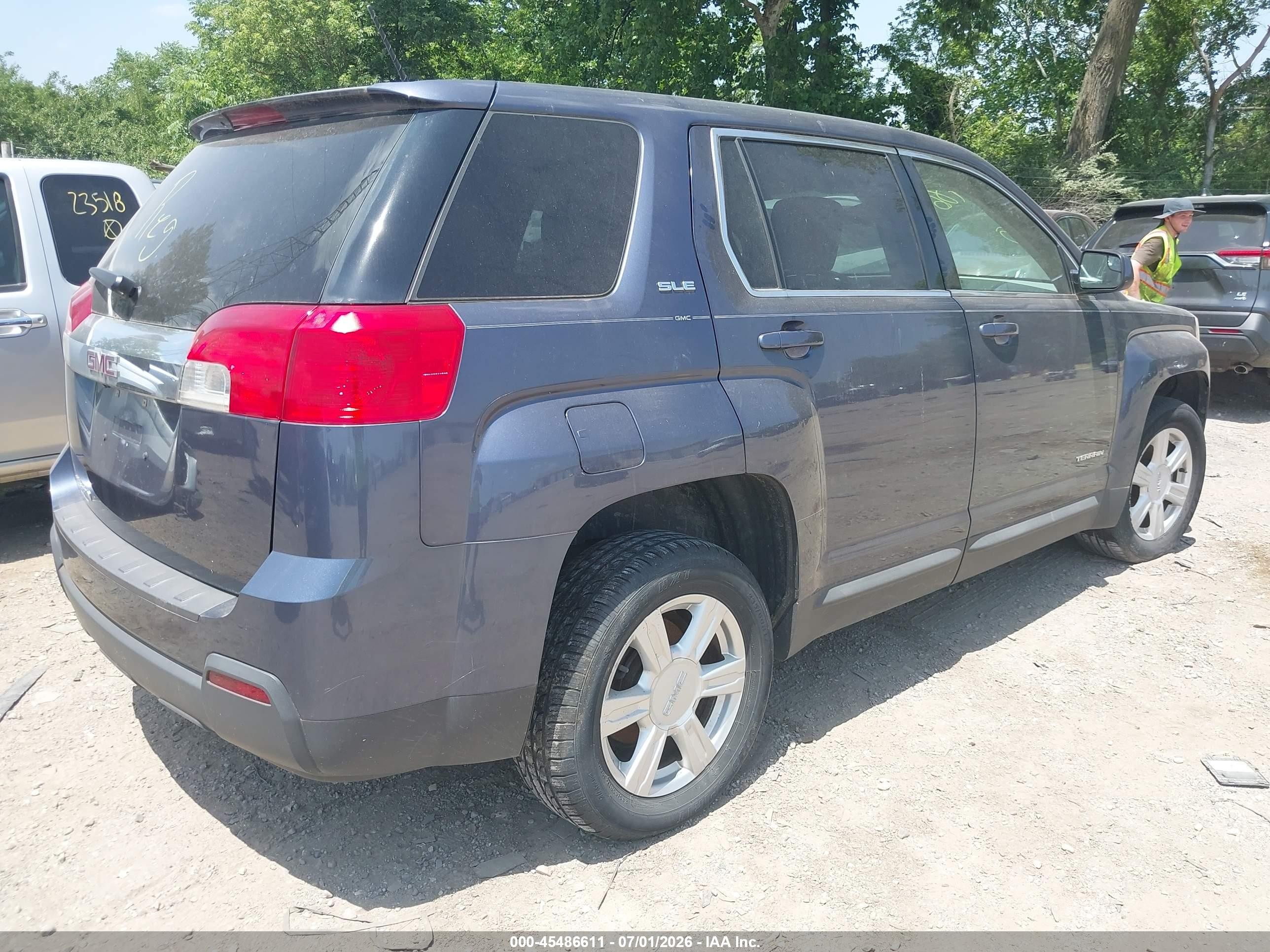 2014 Gmc Terrain Sle-1 Light Blue vin: 2GKALMEK5E6110803