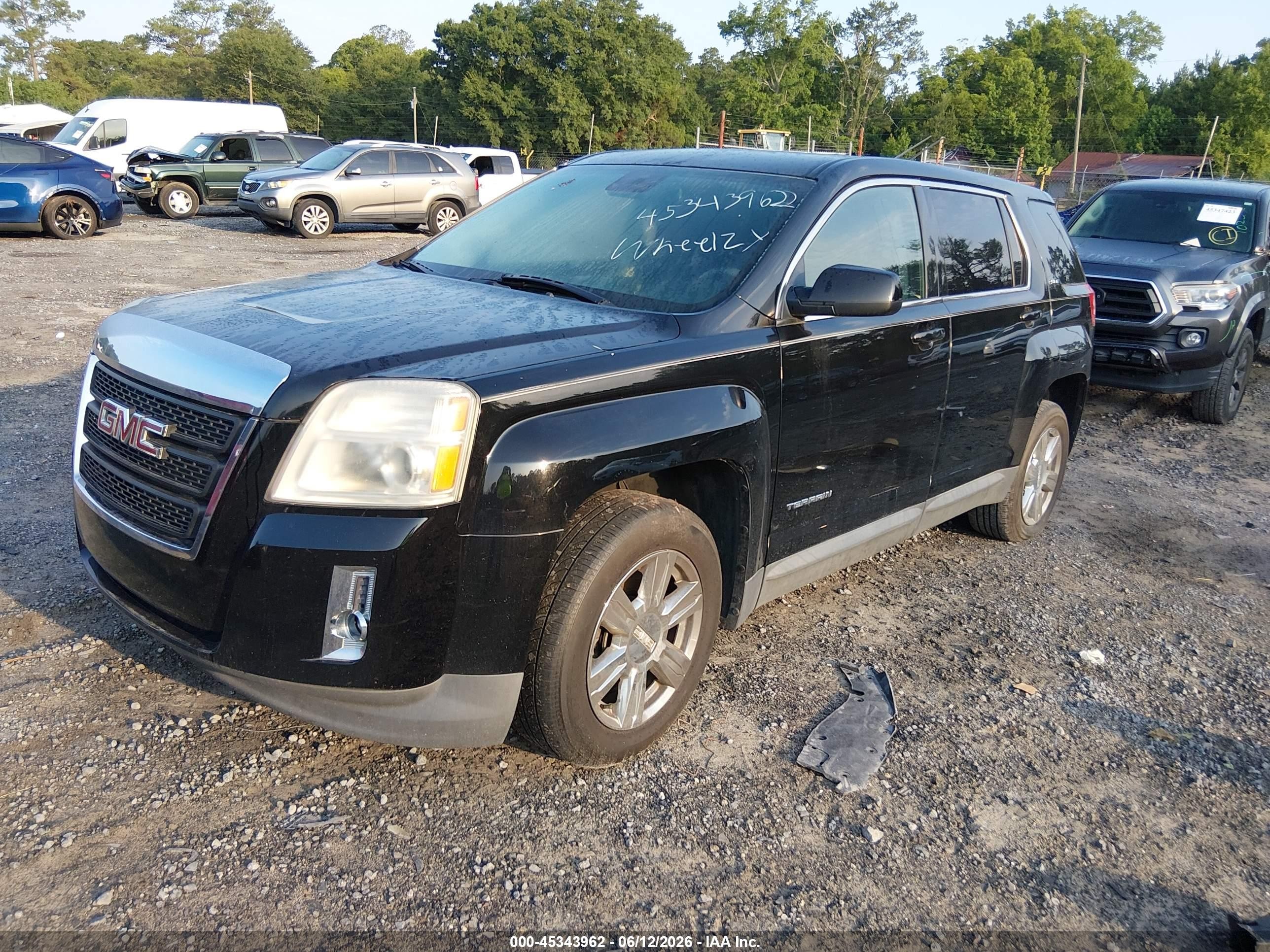 2014 Gmc Terrain Sle-1 Black vin: 2GKALMEK5E6180401