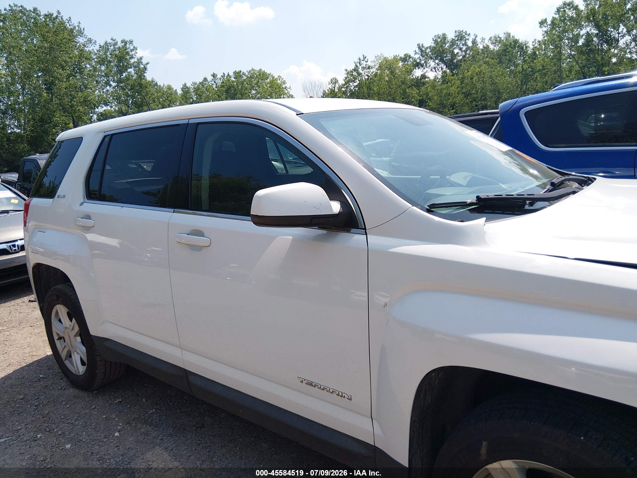 2014 Gmc Terrain Sle-1 White vin: 2GKALMEK5E6240130