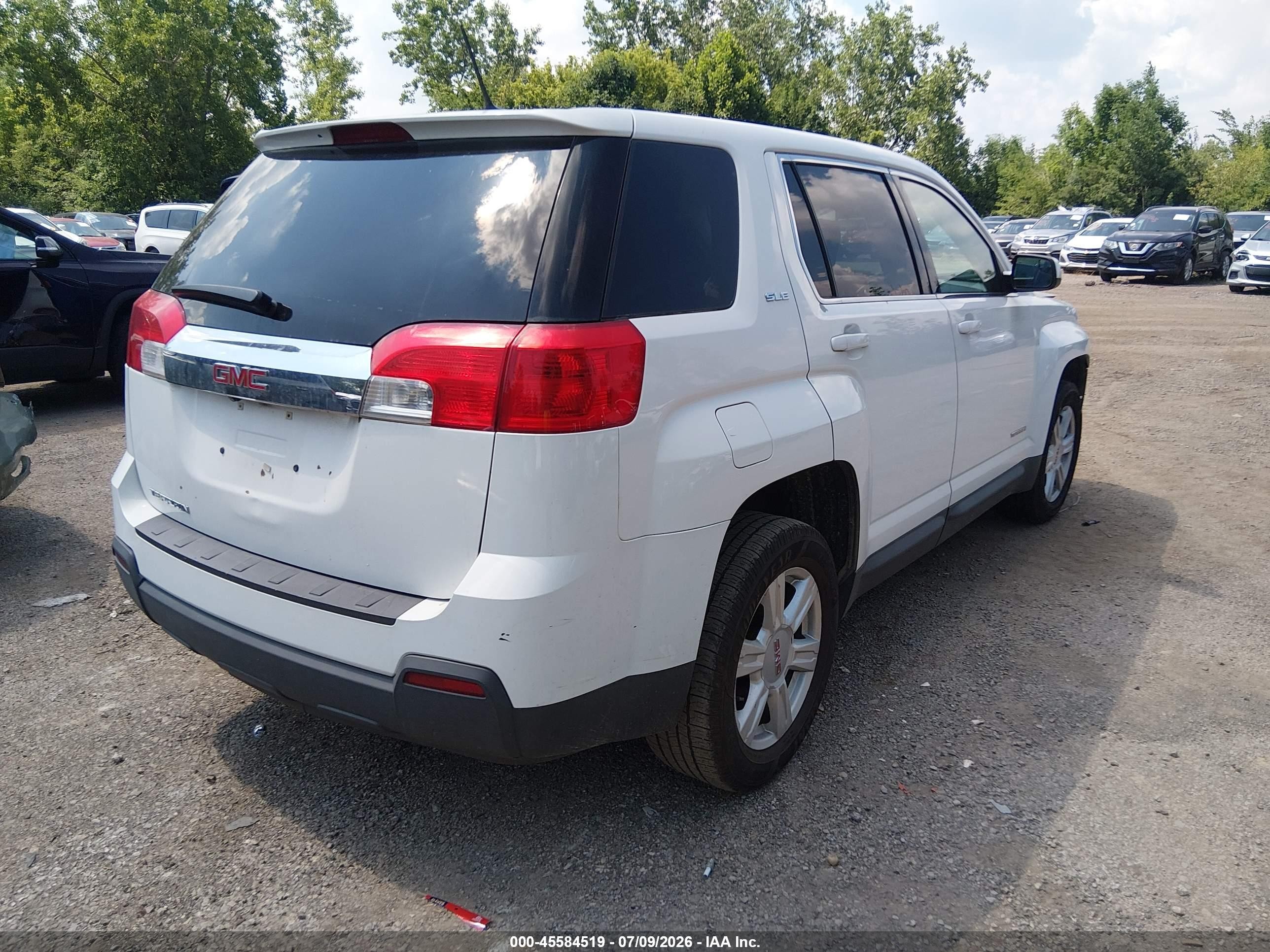 2014 Gmc Terrain Sle-1 White vin: 2GKALMEK5E6240130