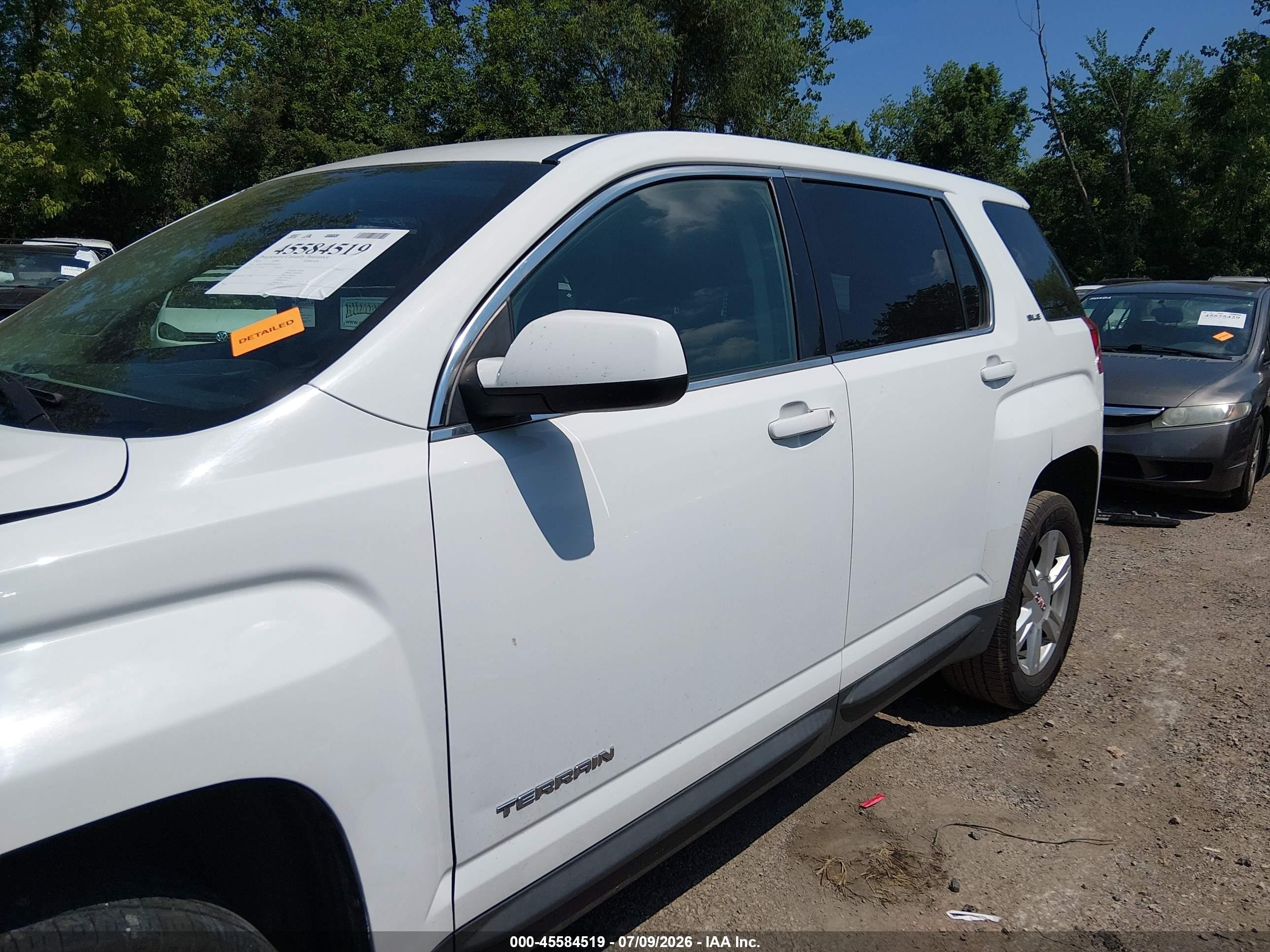 2014 Gmc Terrain Sle-1 White vin: 2GKALMEK5E6240130
