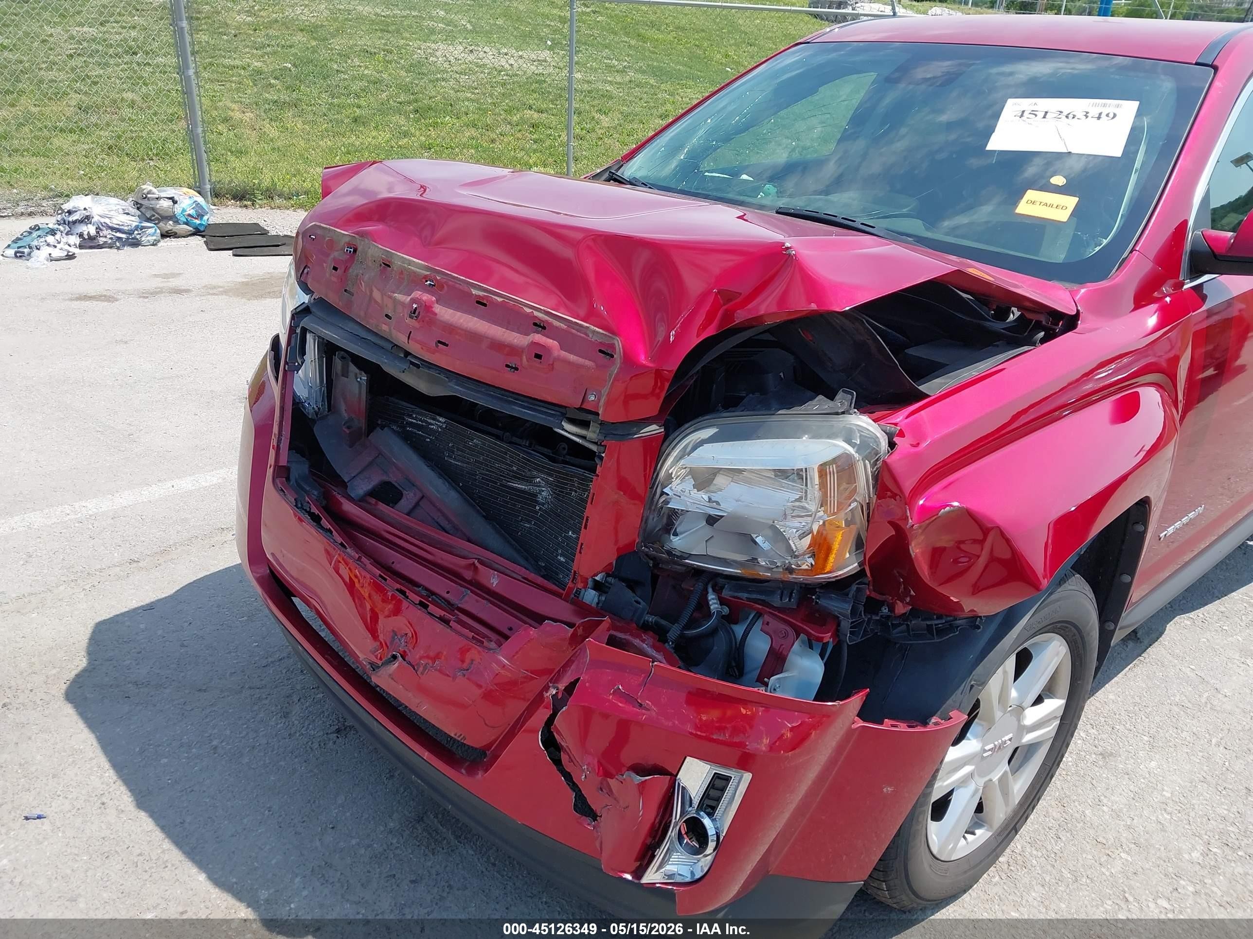 2015 Gmc Terrain Sle-1 Red vin: 2GKALMEK5F6125450