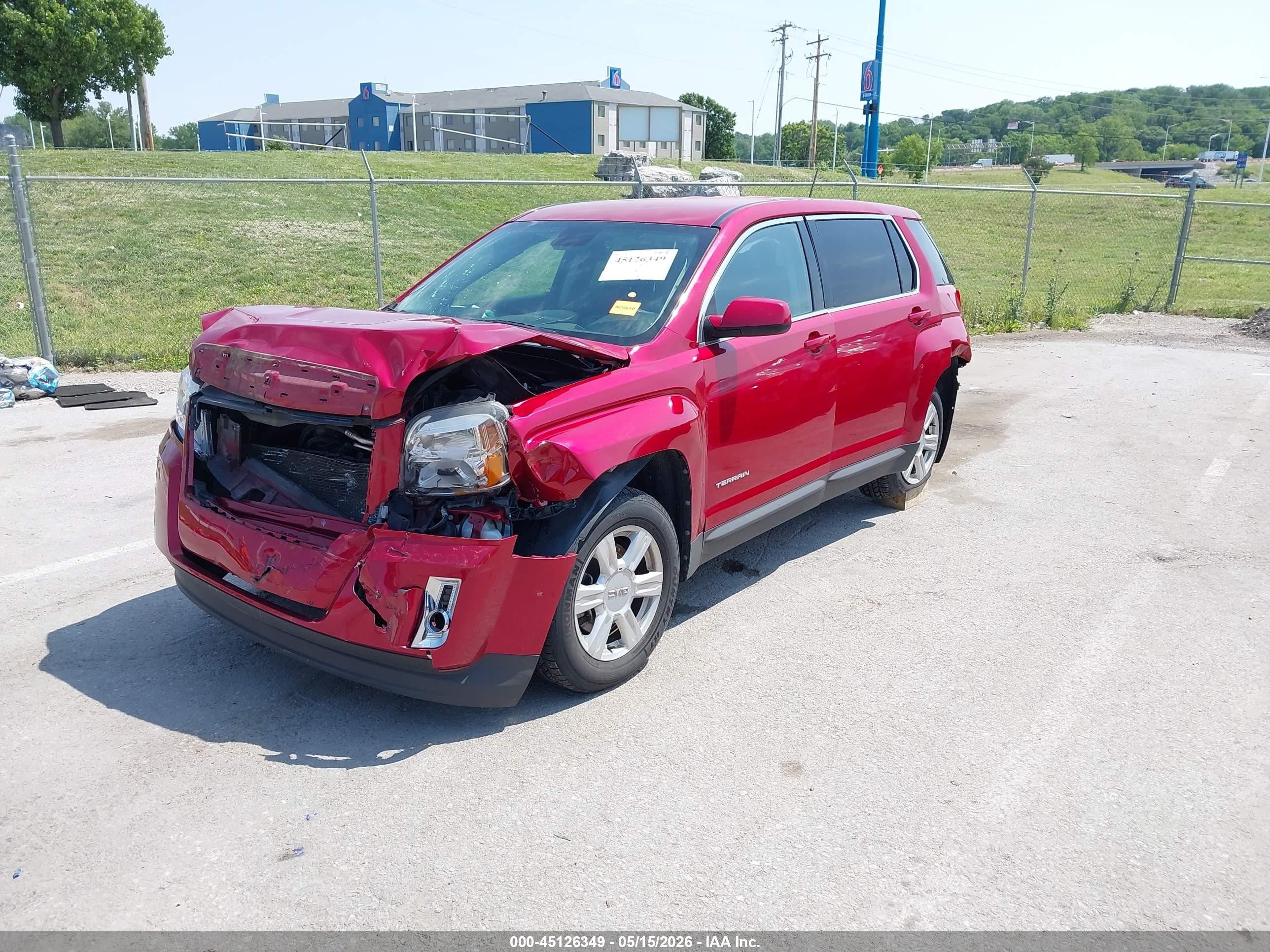 2015 Gmc Terrain Sle-1 Red vin: 2GKALMEK5F6125450