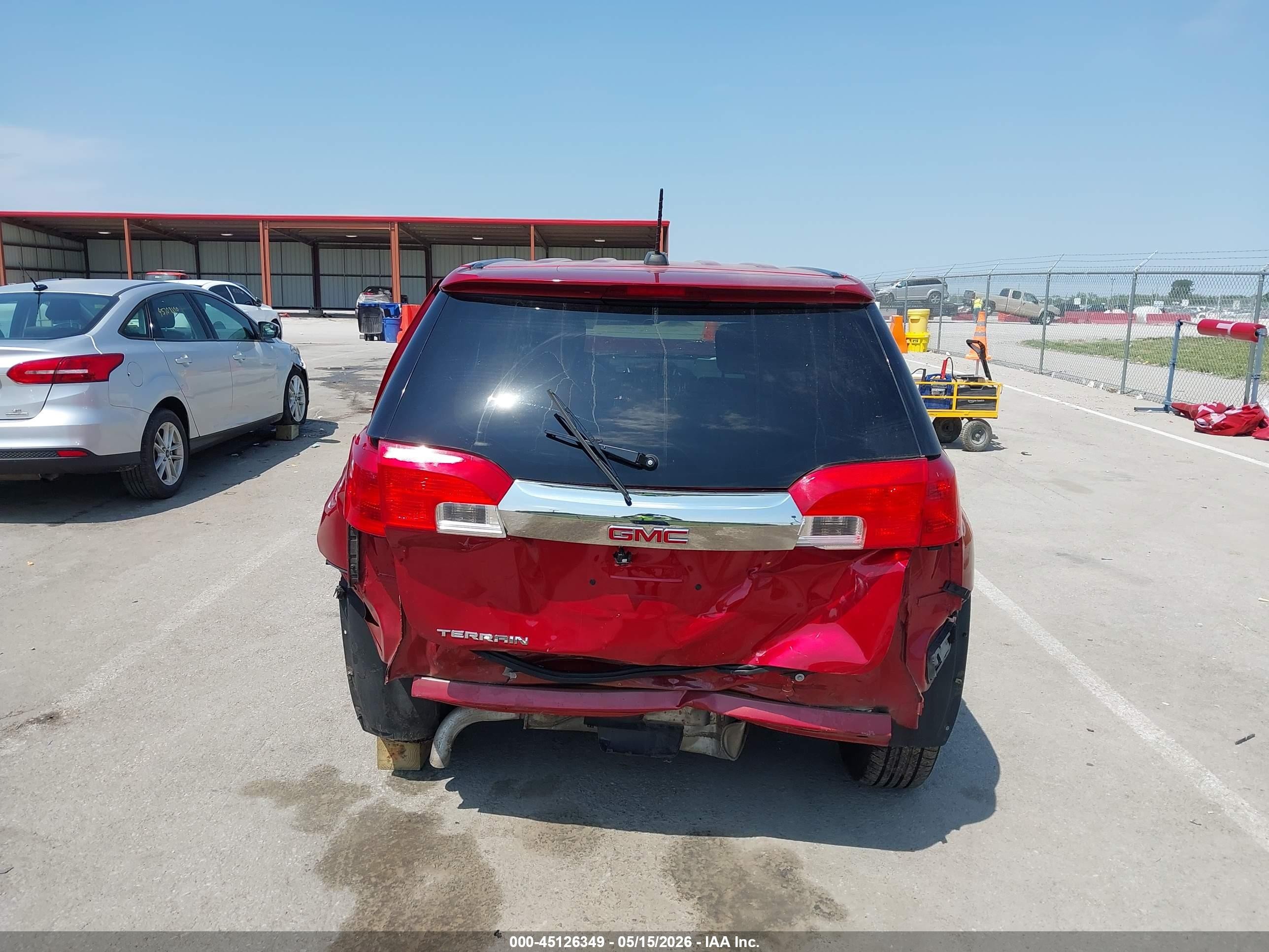 2015 Gmc Terrain Sle-1 Red vin: 2GKALMEK5F6125450