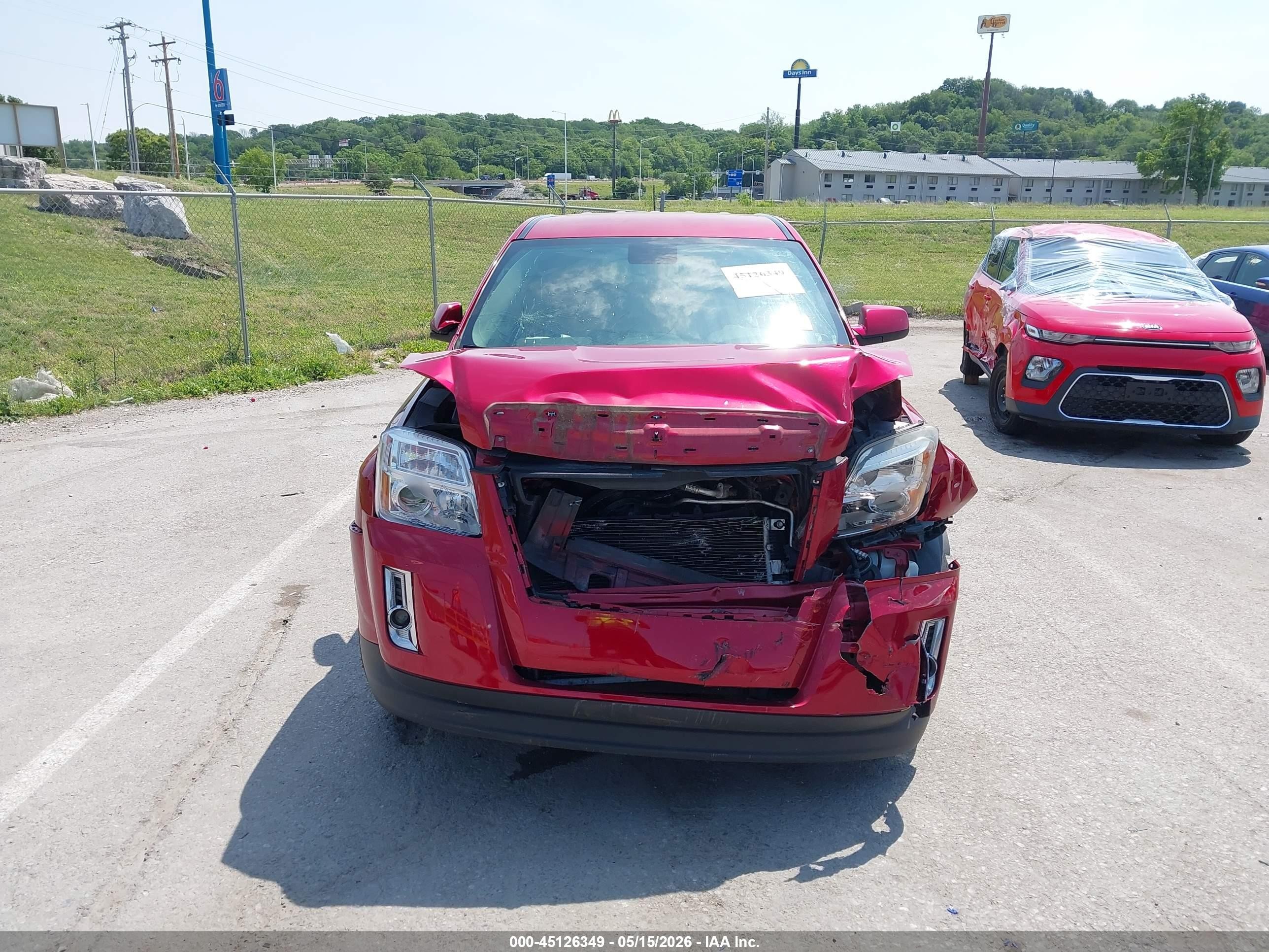 2015 Gmc Terrain Sle-1 Red vin: 2GKALMEK5F6125450
