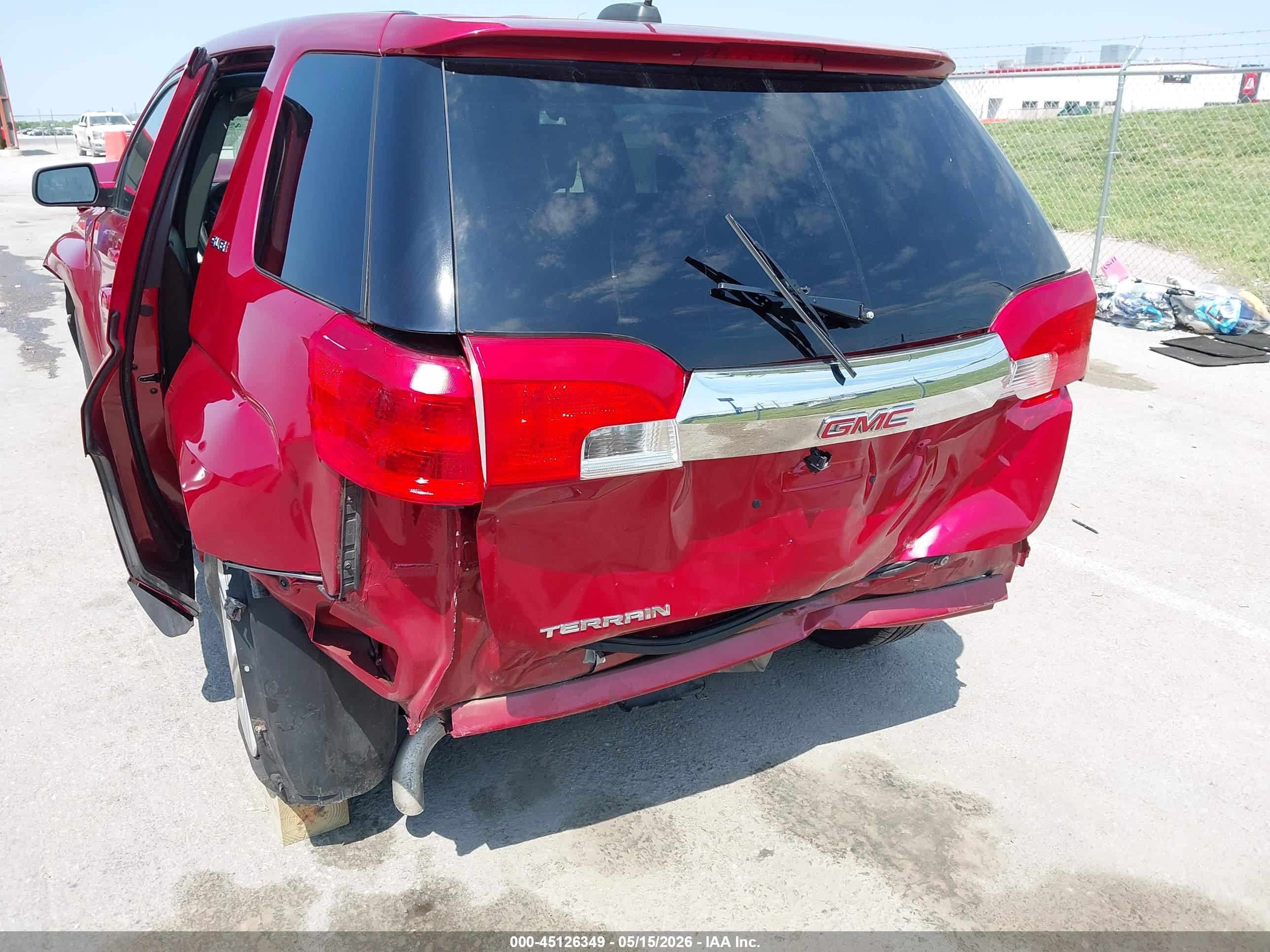 2015 Gmc Terrain Sle-1 Red vin: 2GKALMEK5F6125450