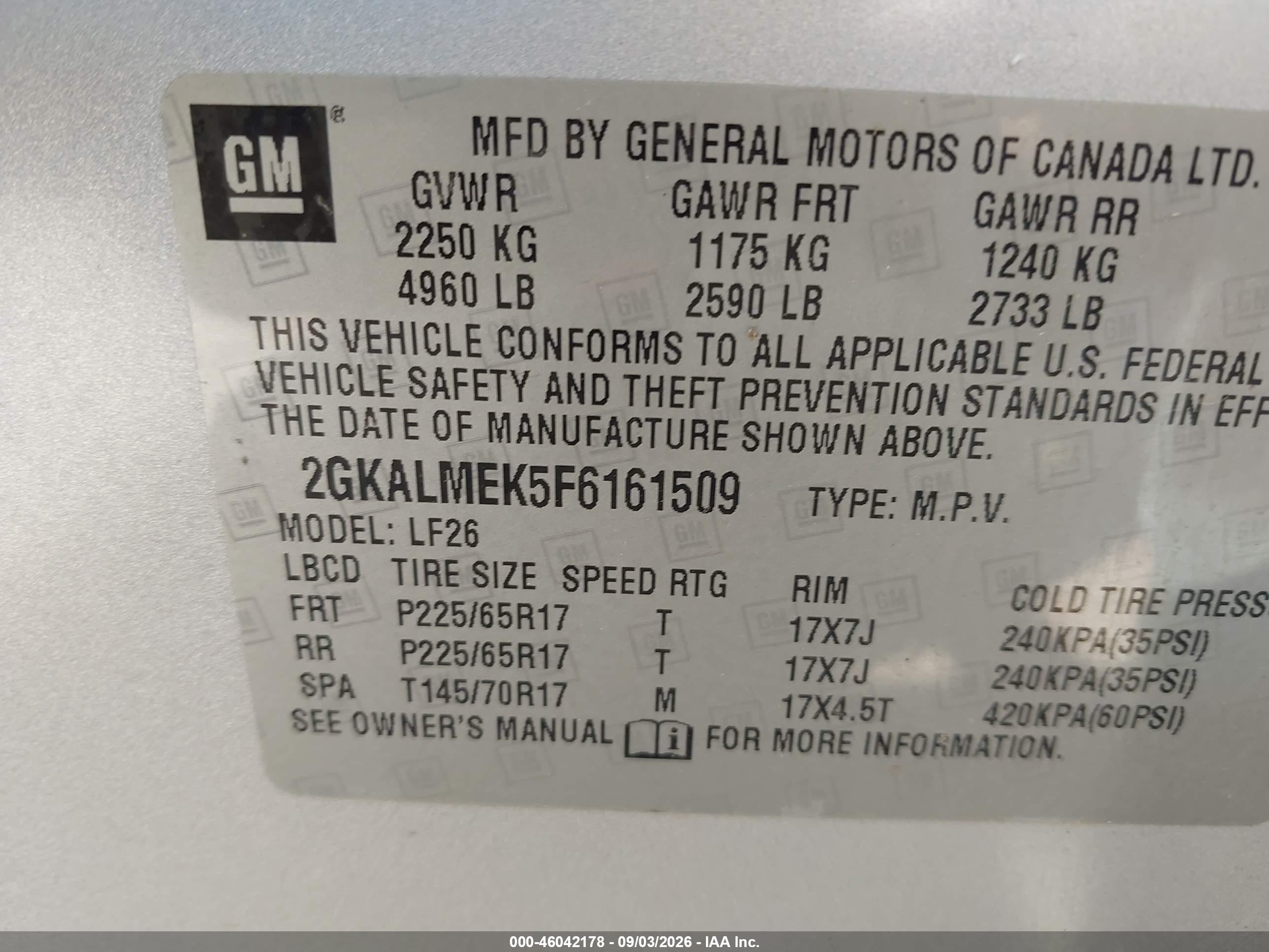 2015 Gmc Terrain Sle-1 Silver vin: 2GKALMEK5F6161509