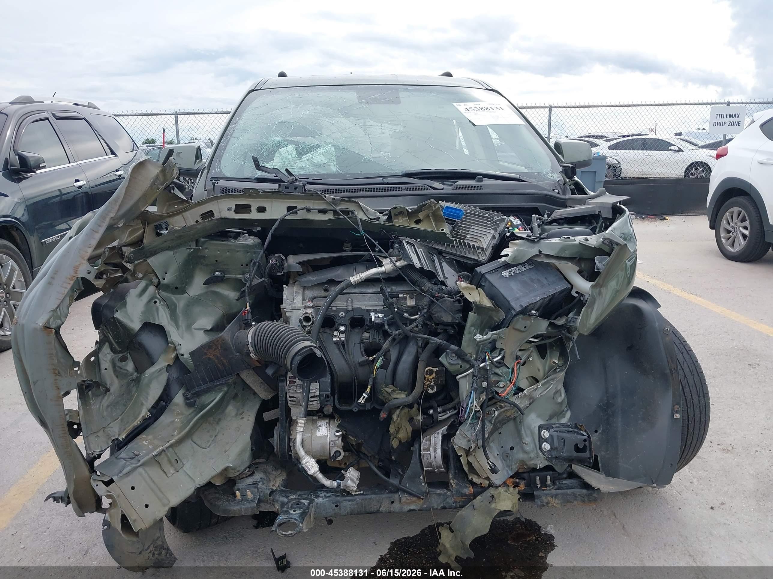 2015 Gmc Terrain Sle-1 Green vin: 2GKALMEK5F6169478