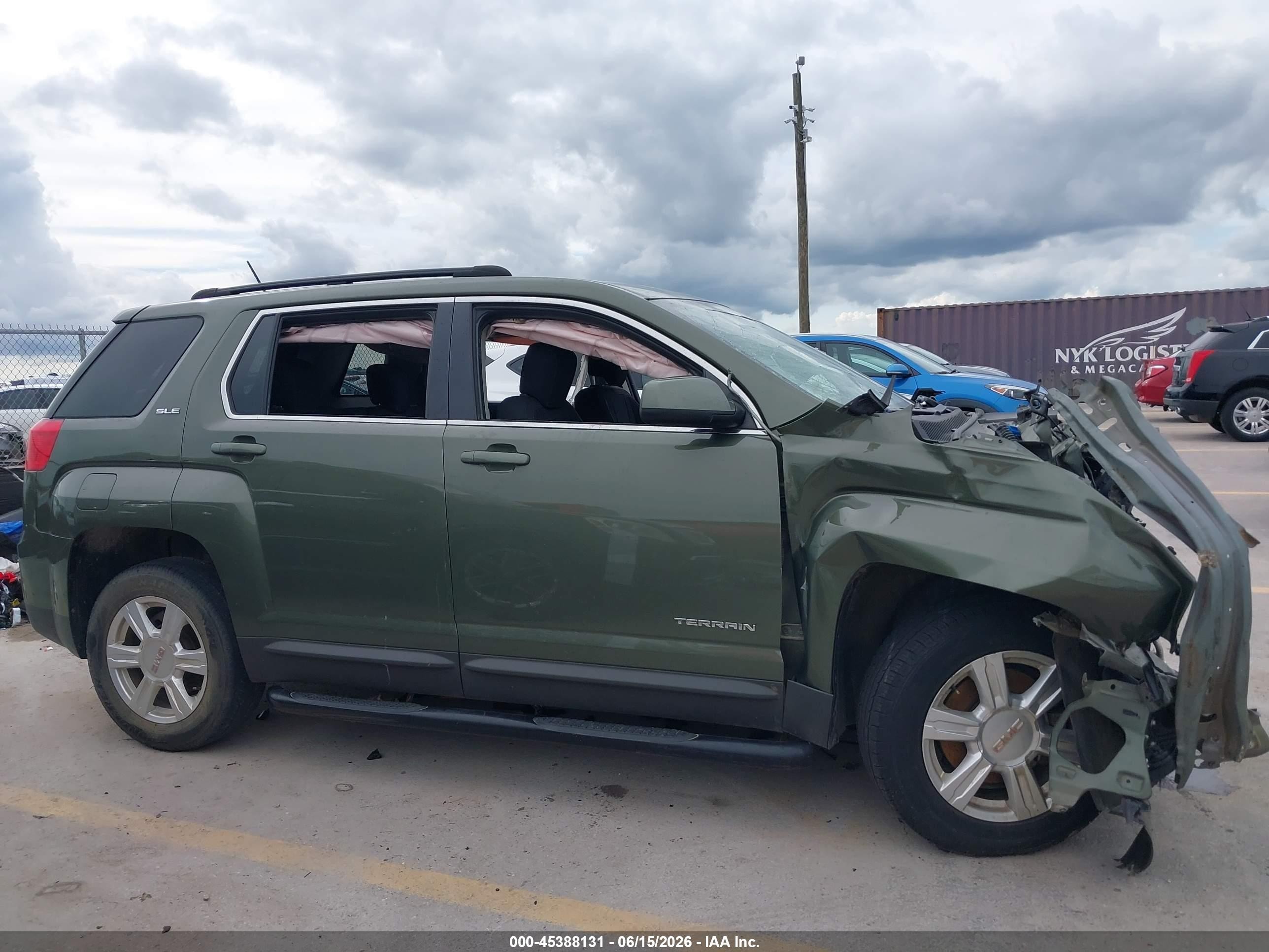 2015 Gmc Terrain Sle-1 Green vin: 2GKALMEK5F6169478