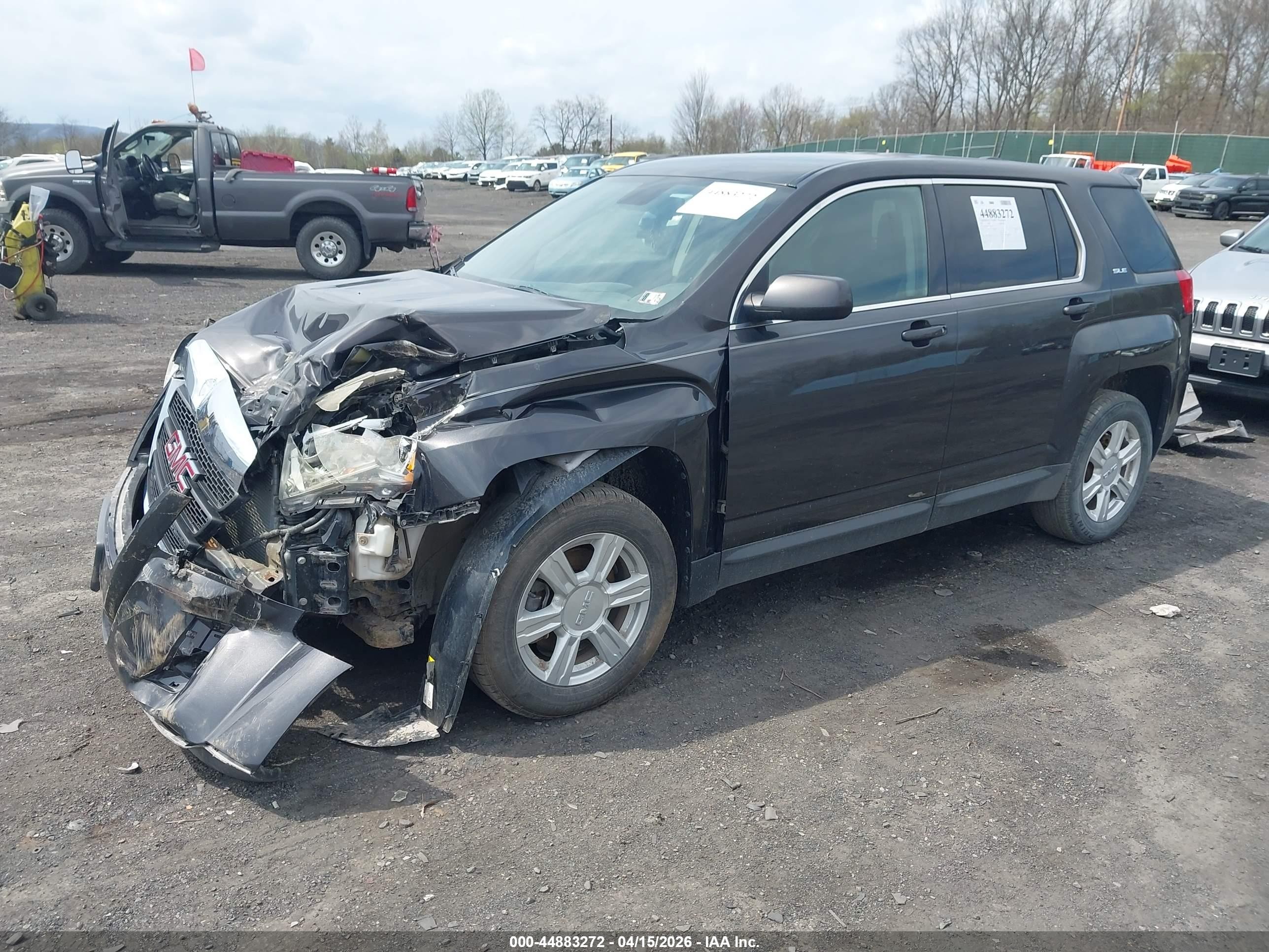 2015 Gmc Terrain Sle-1 Gray vin: 2GKALMEK5F6236225
