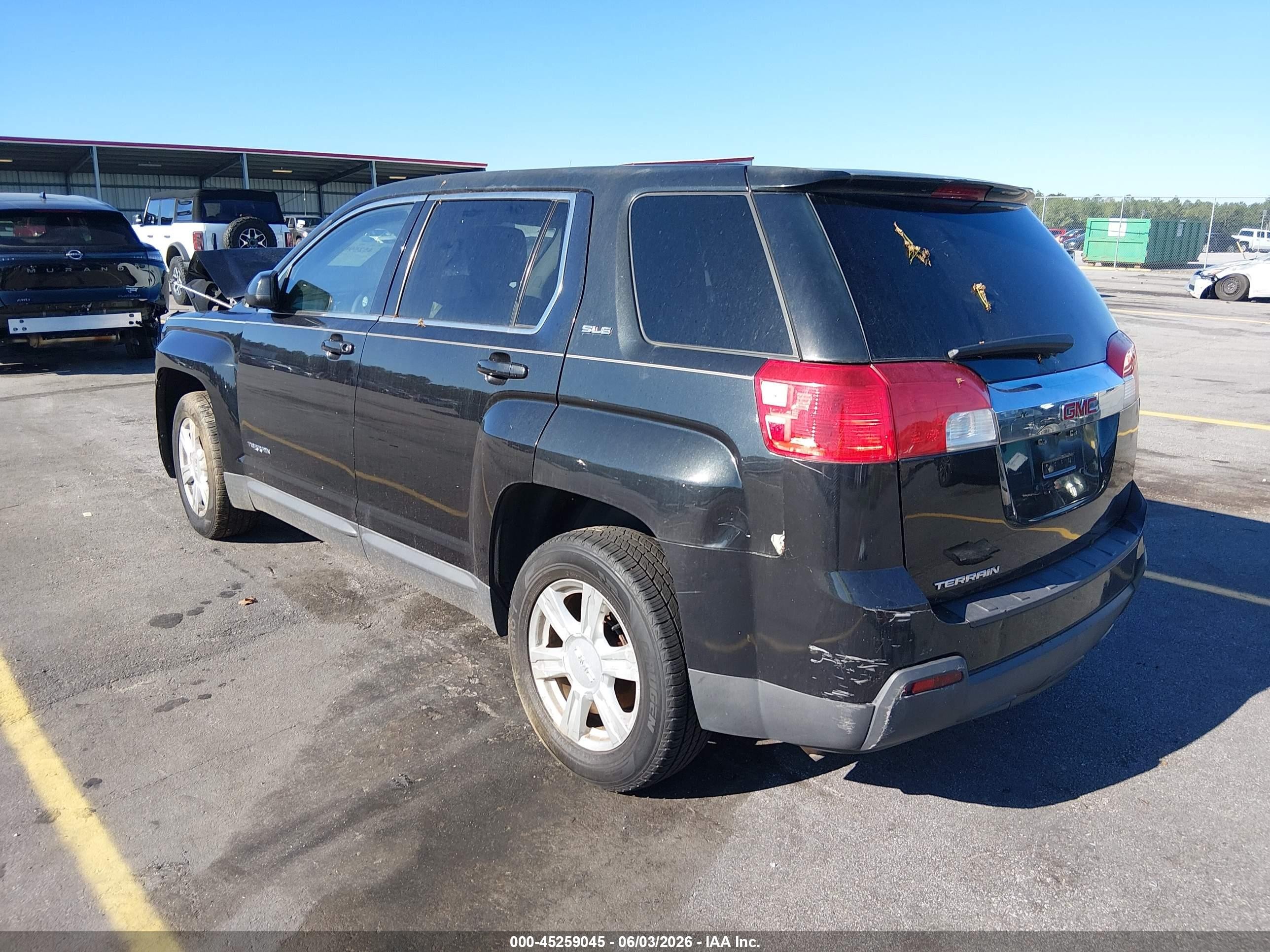 2015 Gmc Terrain Sle-1 Черный vin: 2GKALMEK5F6255986