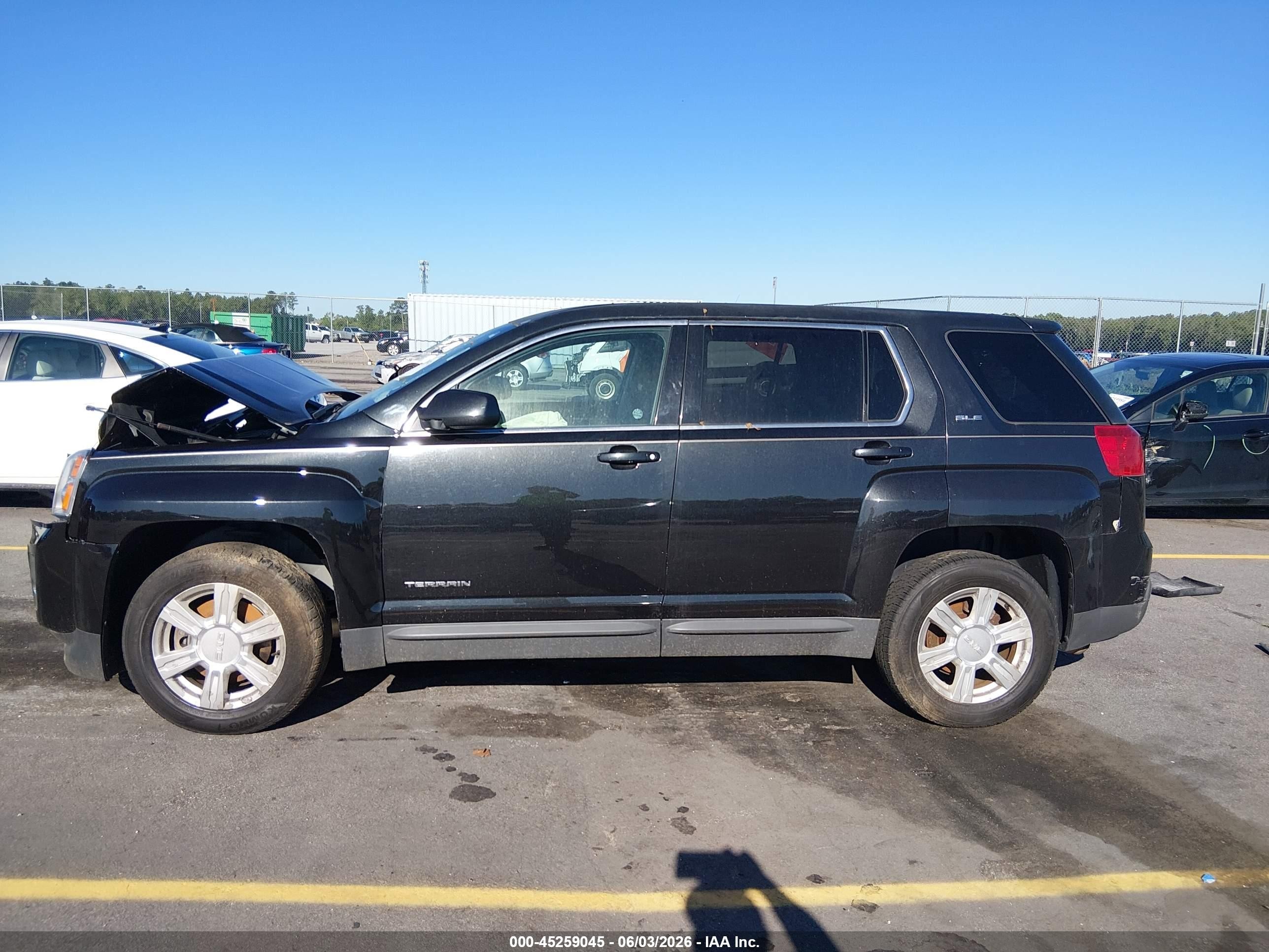 2015 Gmc Terrain Sle-1 Черный vin: 2GKALMEK5F6255986