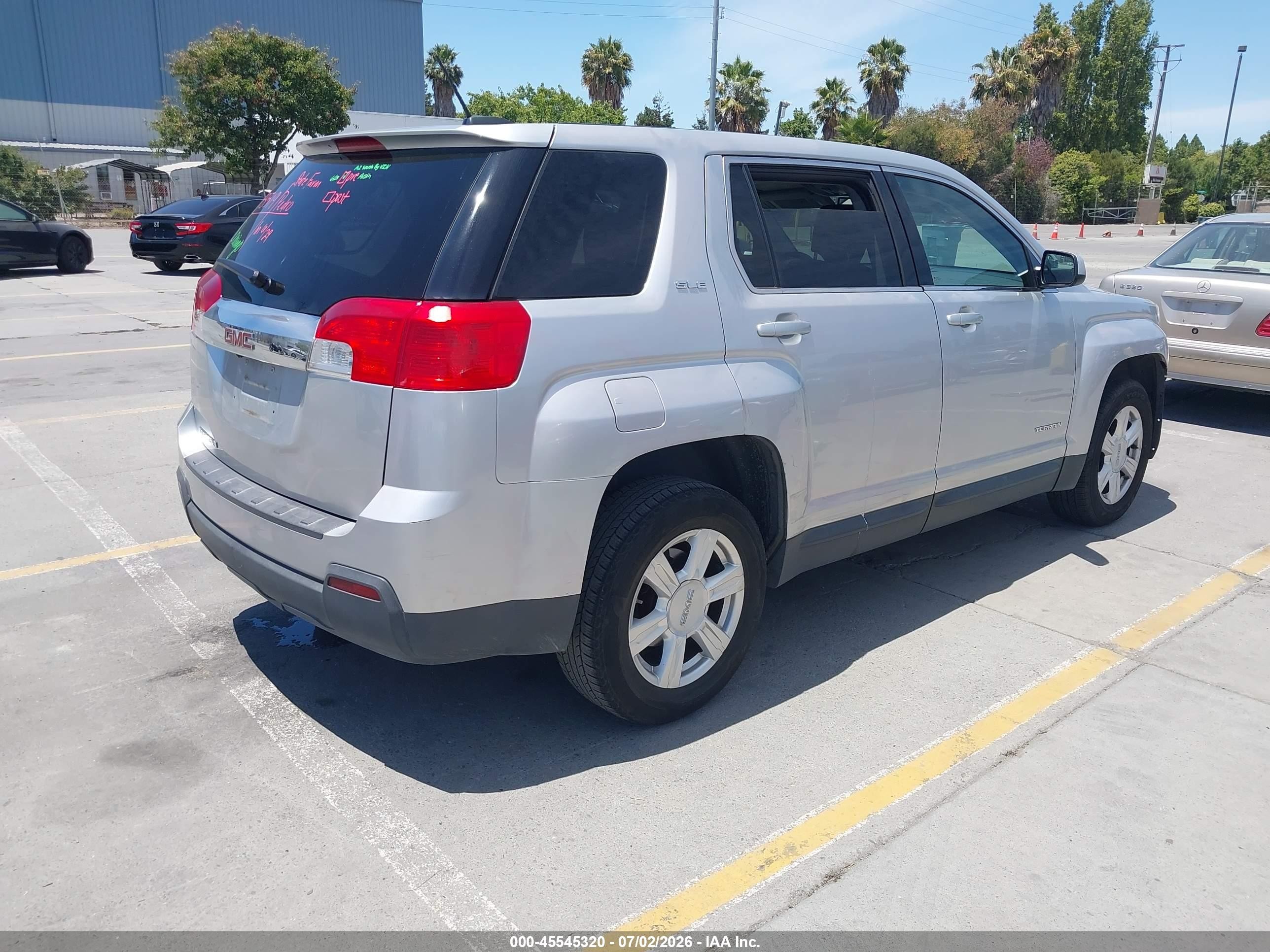 2015 Gmc Terrain Sle-1 Silver vin: 2GKALMEK5F6267703