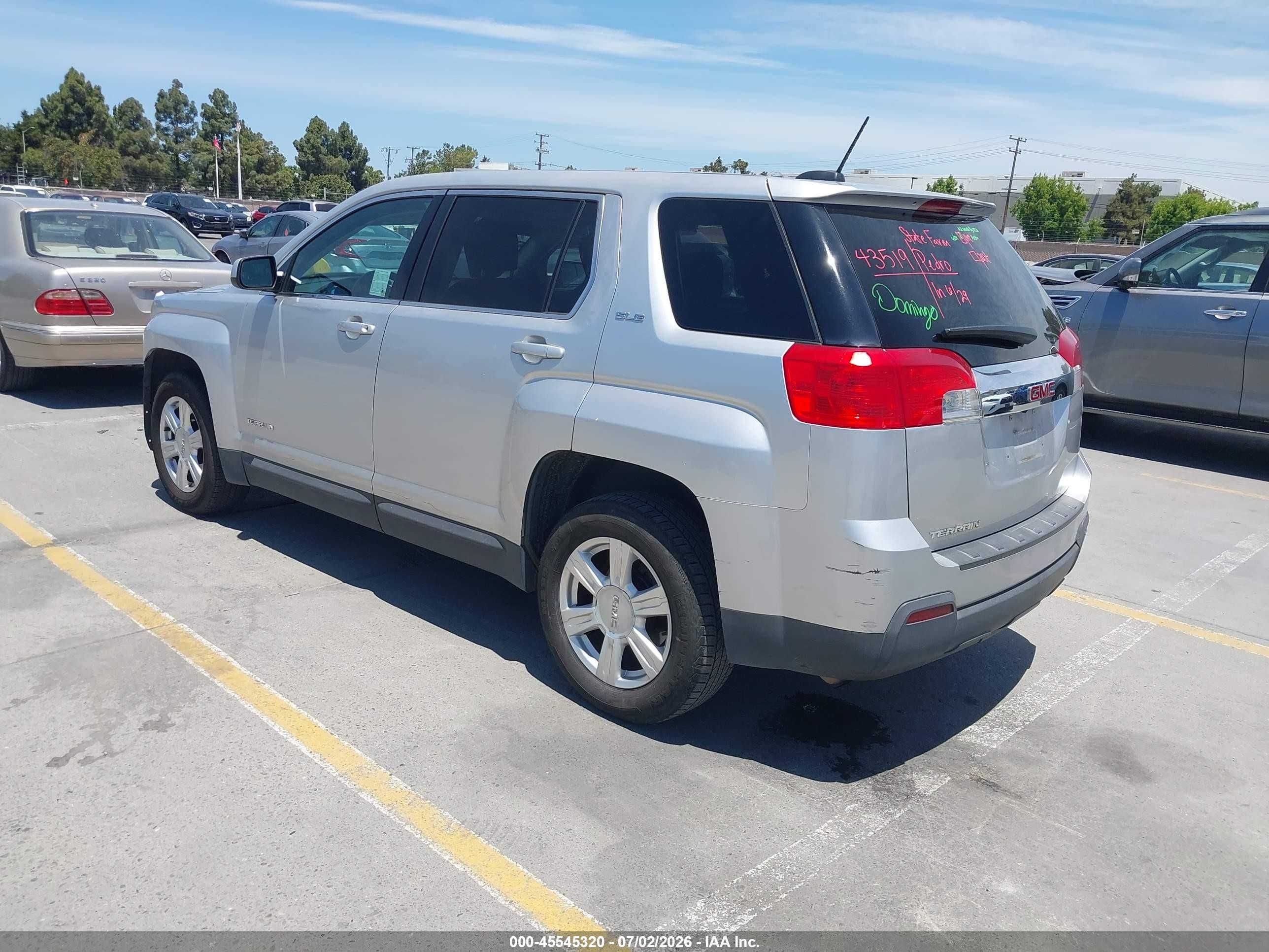 2015 Gmc Terrain Sle-1 Silver vin: 2GKALMEK5F6267703