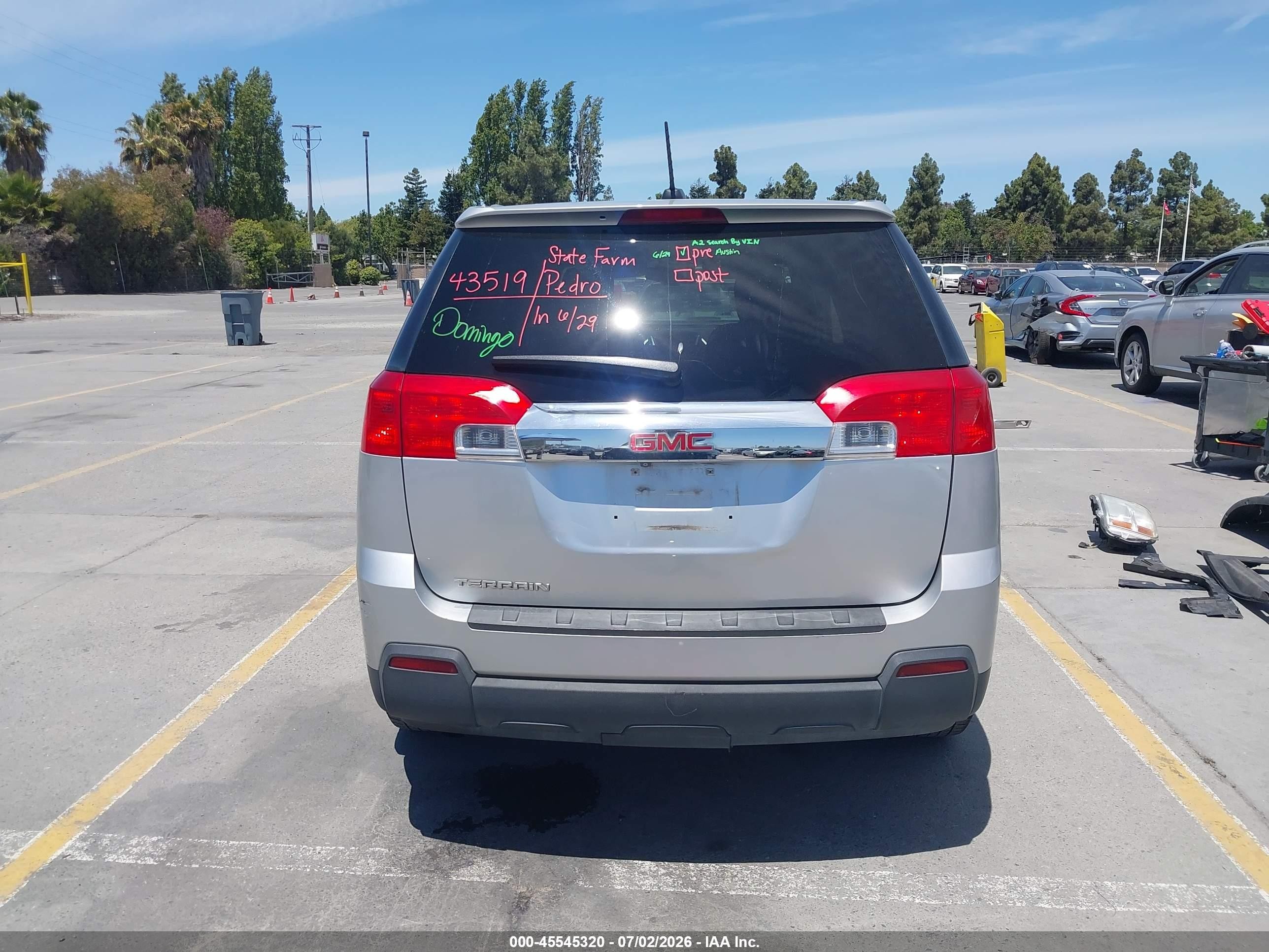 2015 Gmc Terrain Sle-1 Silver vin: 2GKALMEK5F6267703