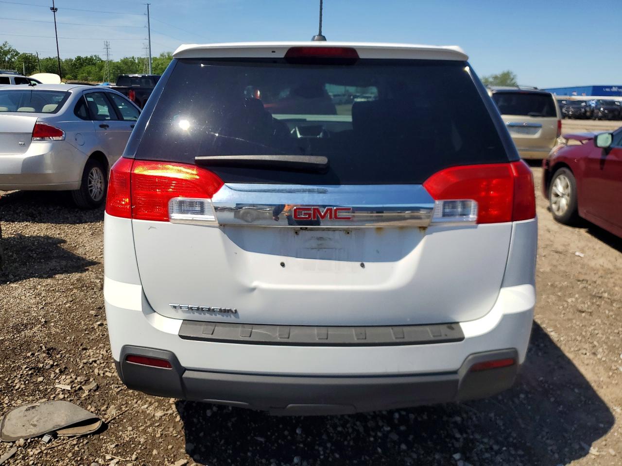 2015 Gmc Terrain Sle White vin: 2GKALMEK5F6299597
