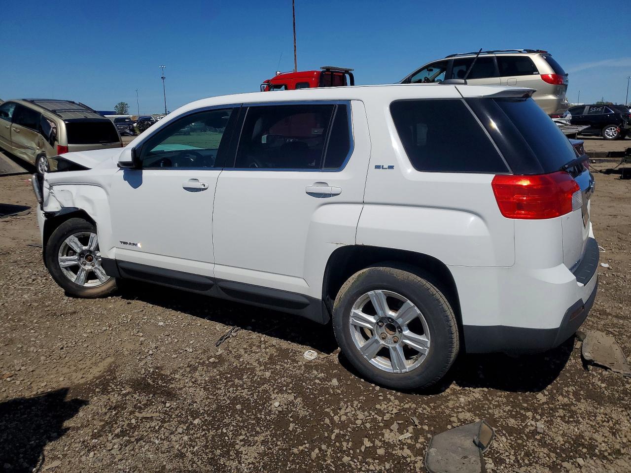 2015 Gmc Terrain Sle White vin: 2GKALMEK5F6299597