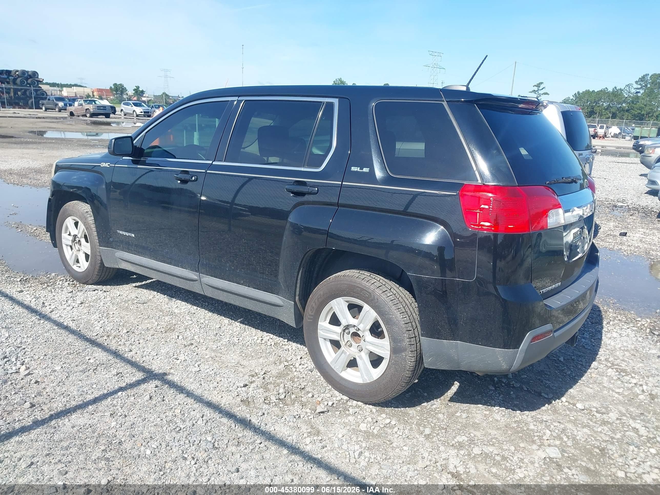 2015 Gmc Terrain Sle-1 Black vin: 2GKALMEK5F6374069