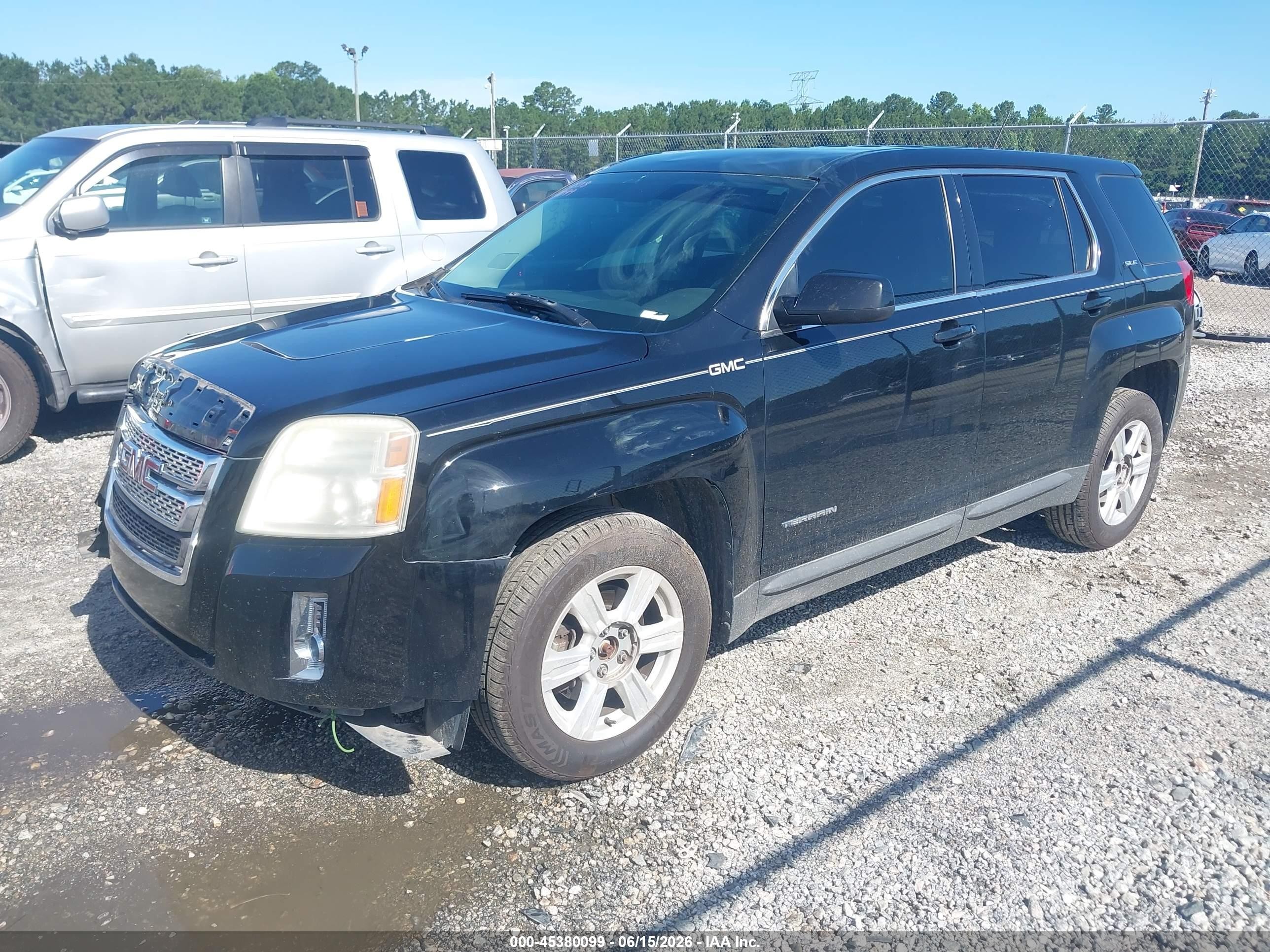 2015 Gmc Terrain Sle-1 Black vin: 2GKALMEK5F6374069