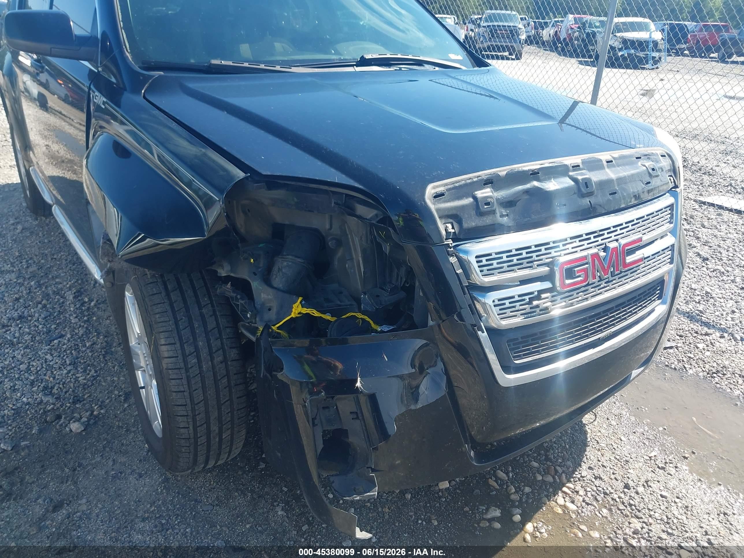 2015 Gmc Terrain Sle-1 Black vin: 2GKALMEK5F6374069