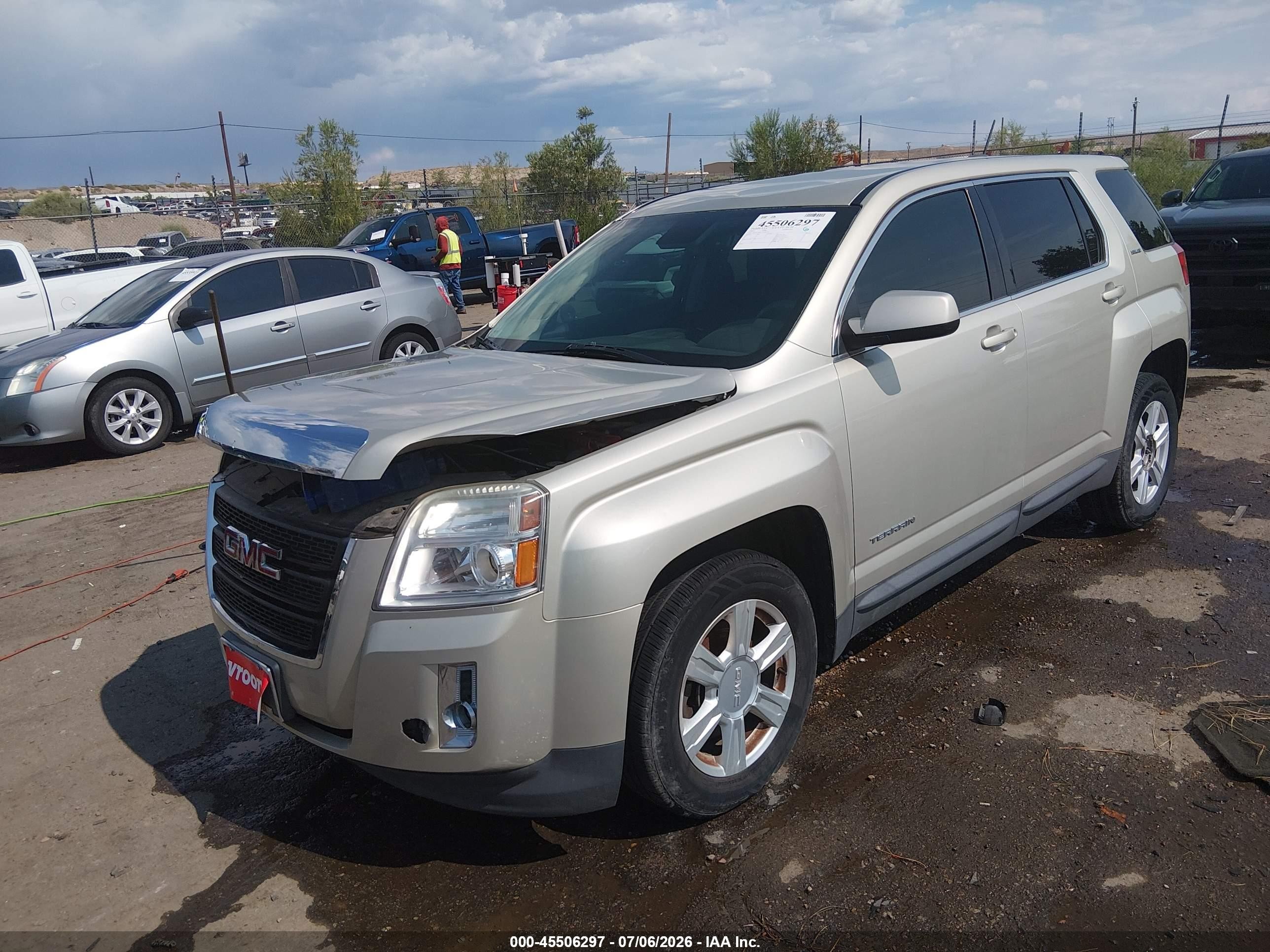 2015 Gmc Terrain Sle-1 Gray vin: 2GKALMEK5F6409144
