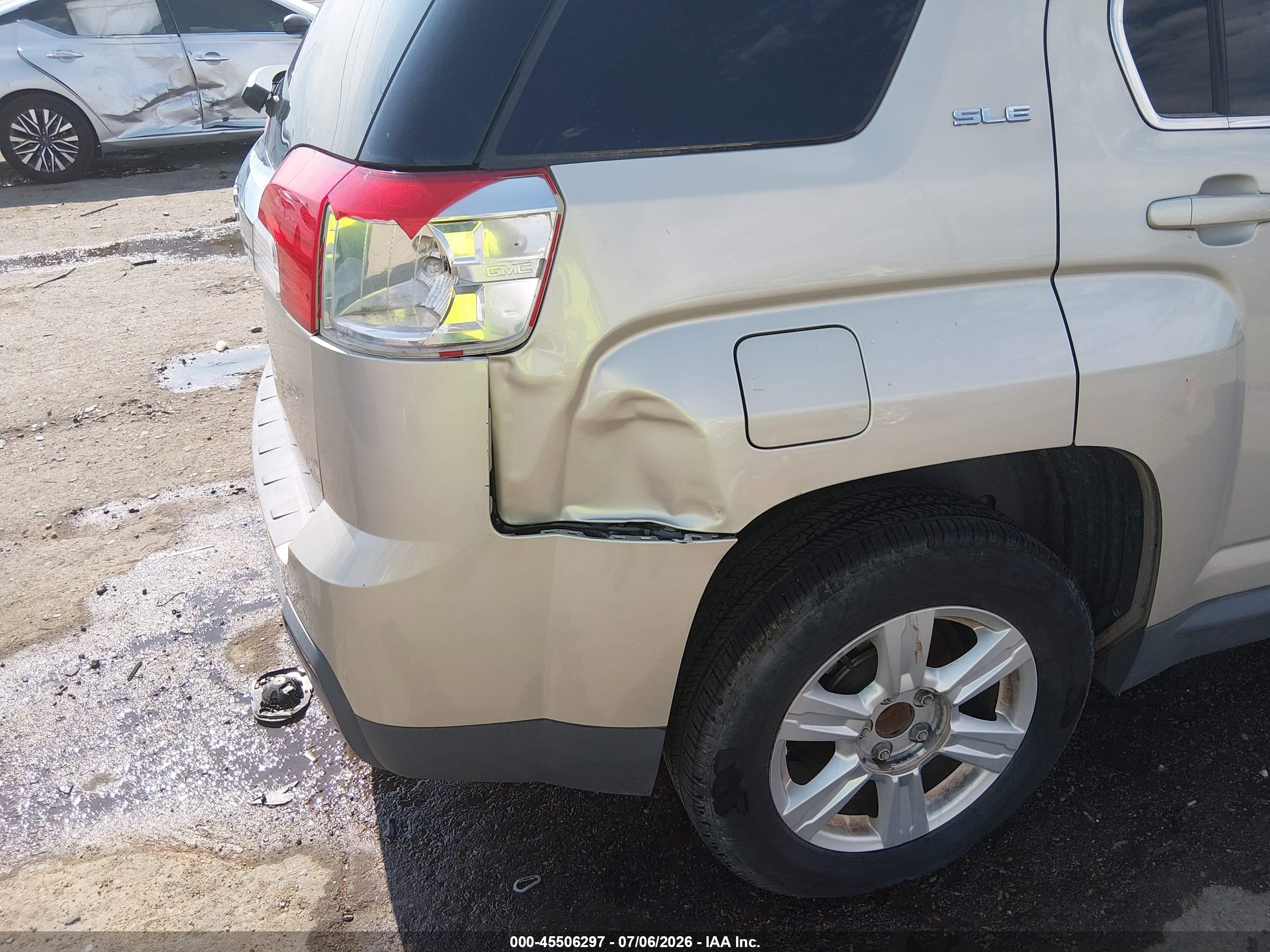 2015 Gmc Terrain Sle-1 Gray vin: 2GKALMEK5F6409144