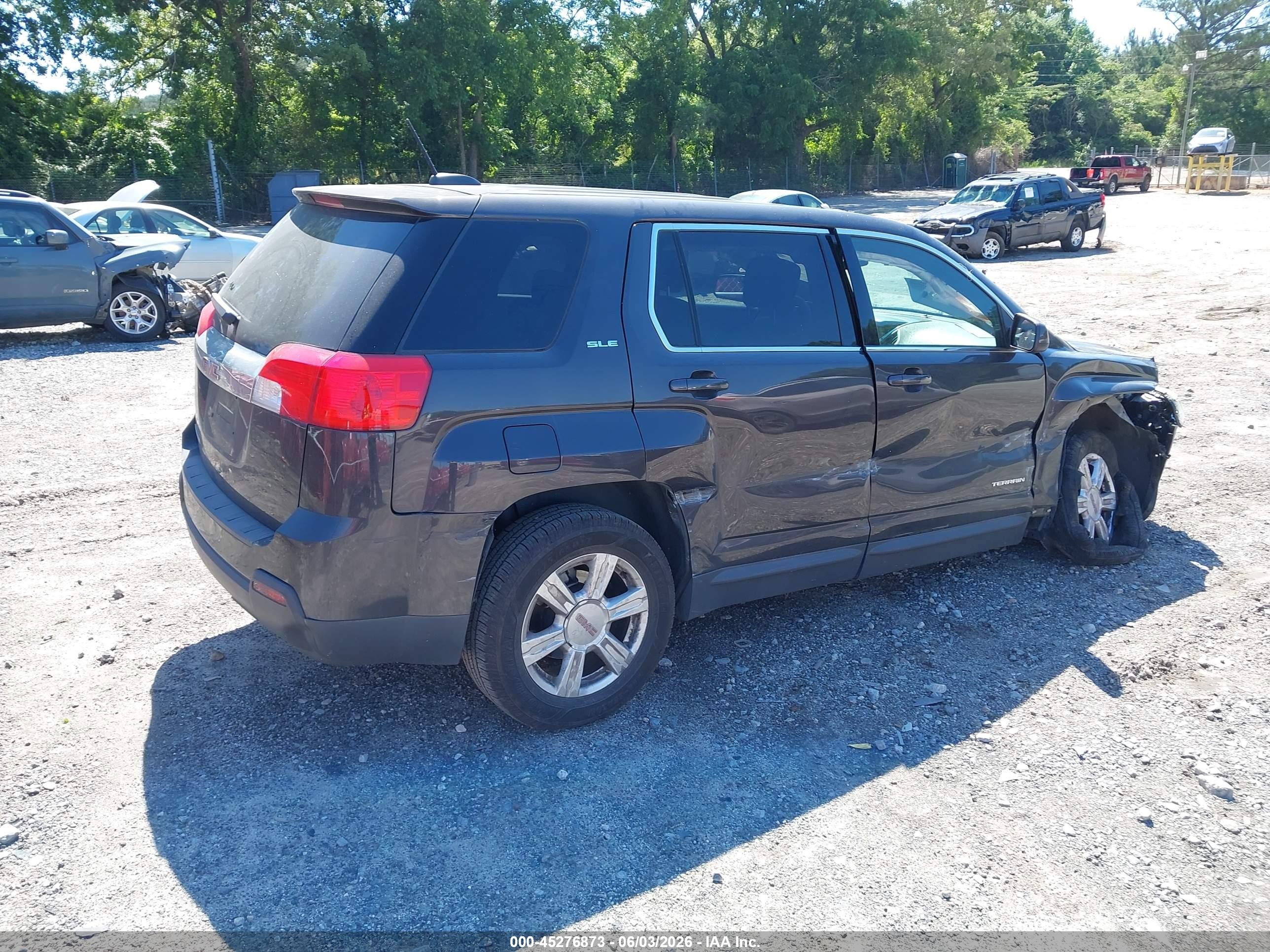 2015 Gmc Terrain Sle-1 Gray vin: 2GKALMEK5F6423402