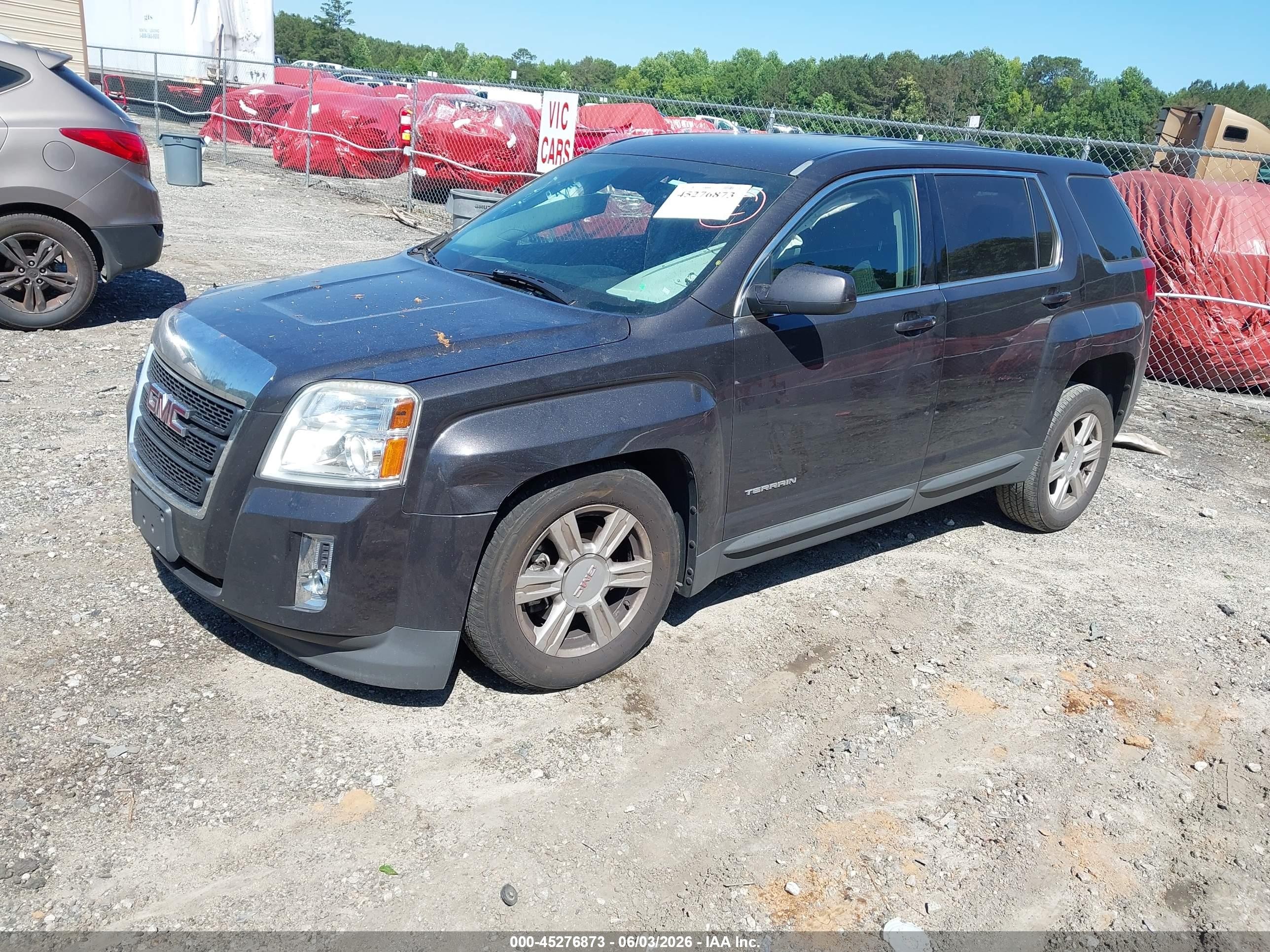 2015 Gmc Terrain Sle-1 Gray vin: 2GKALMEK5F6423402