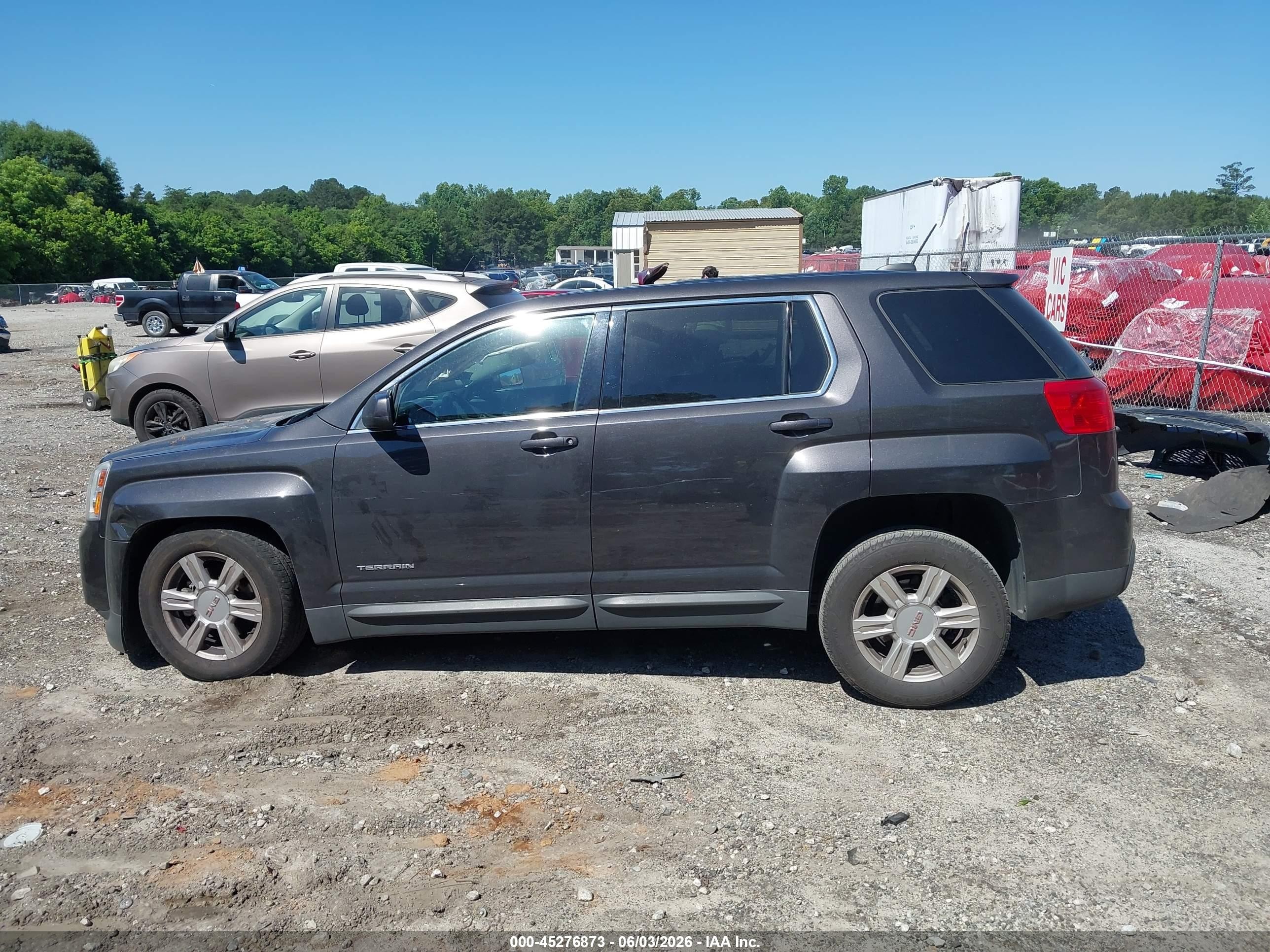2015 Gmc Terrain Sle-1 Gray vin: 2GKALMEK5F6423402