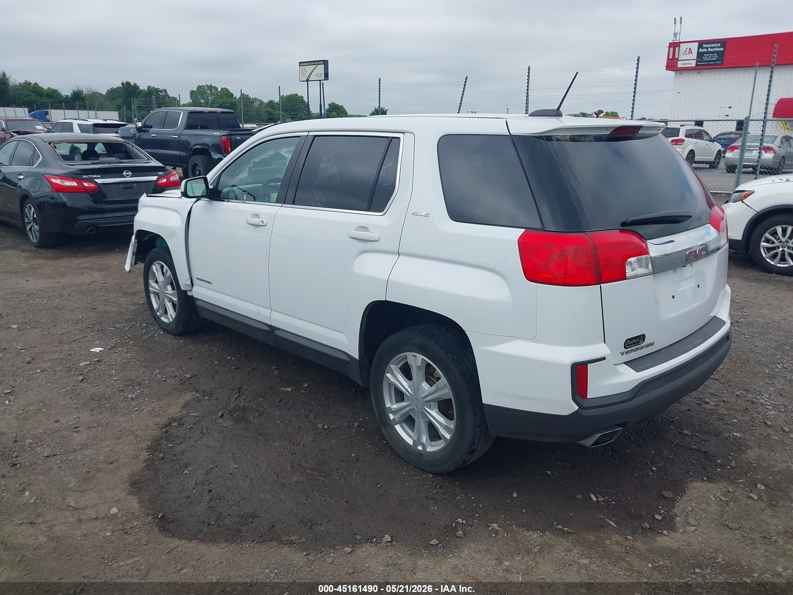 2017 Gmc Terrain Sle-1 White vin: 2GKALMEK5H6275464