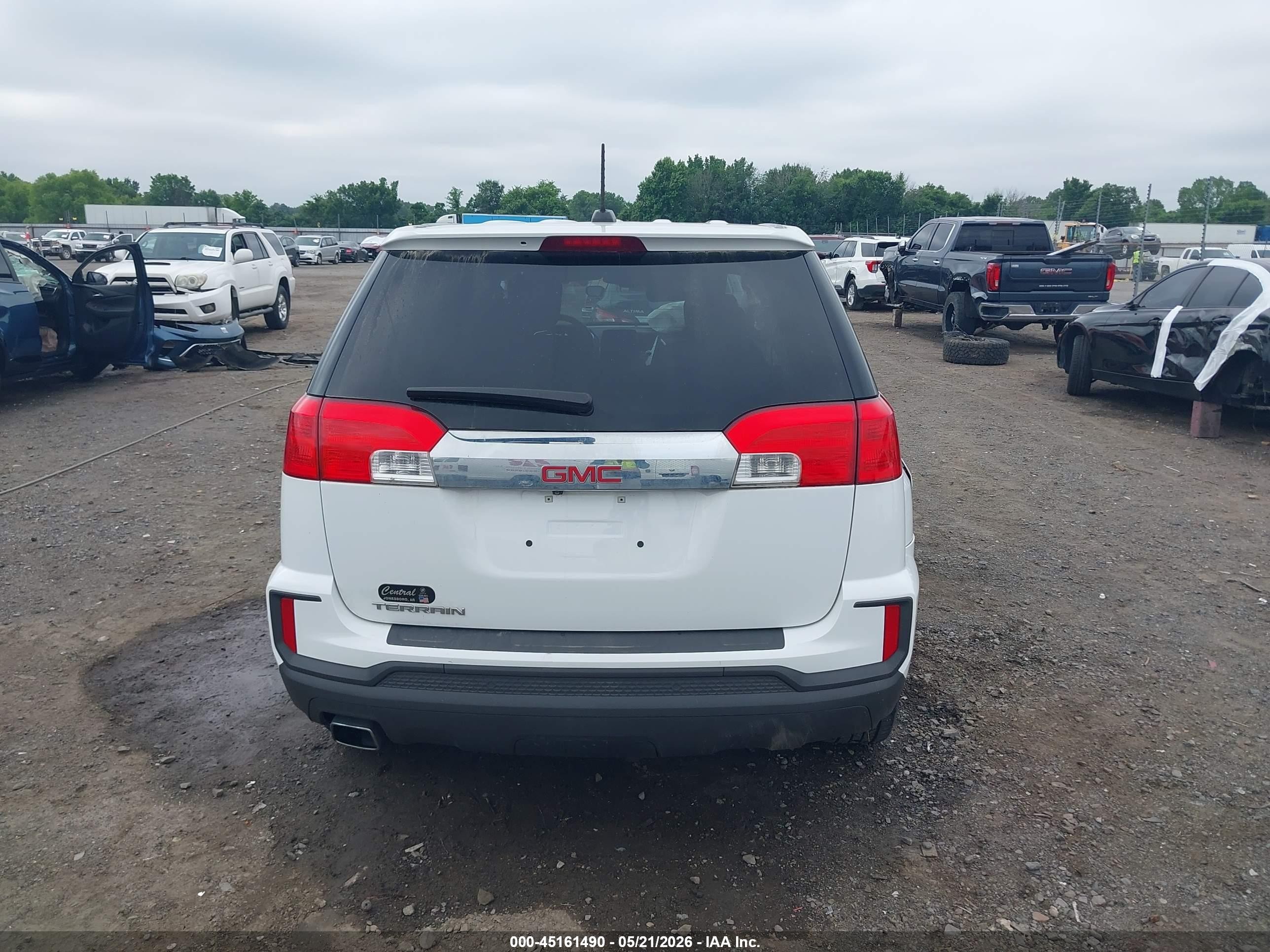 2017 Gmc Terrain Sle-1 White vin: 2GKALMEK5H6275464