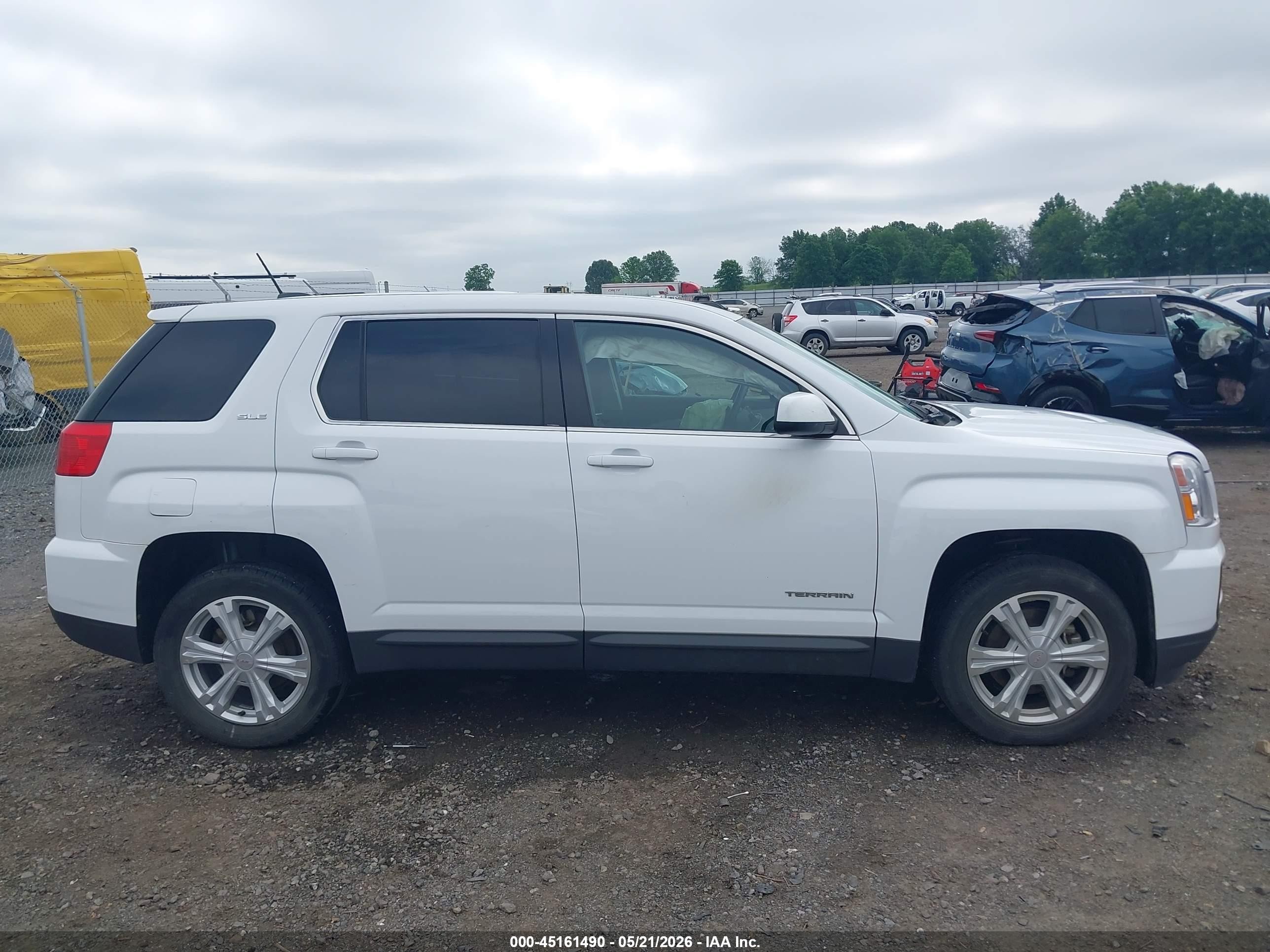 2017 Gmc Terrain Sle-1 White vin: 2GKALMEK5H6275464