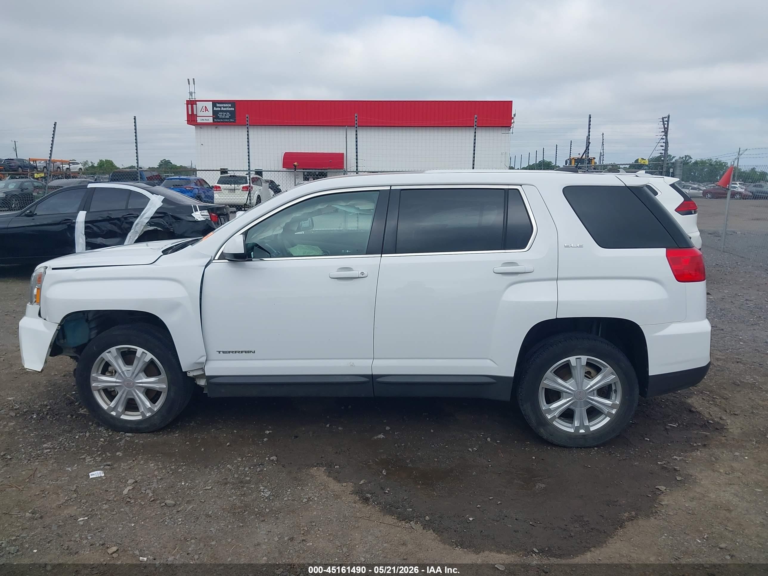 2017 Gmc Terrain Sle-1 White vin: 2GKALMEK5H6275464